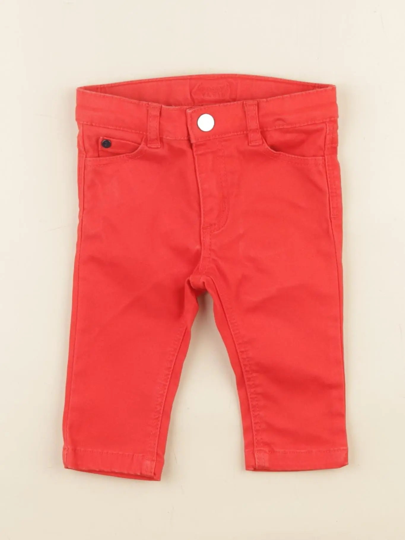 Jacadi - jean rouge - 6 mois