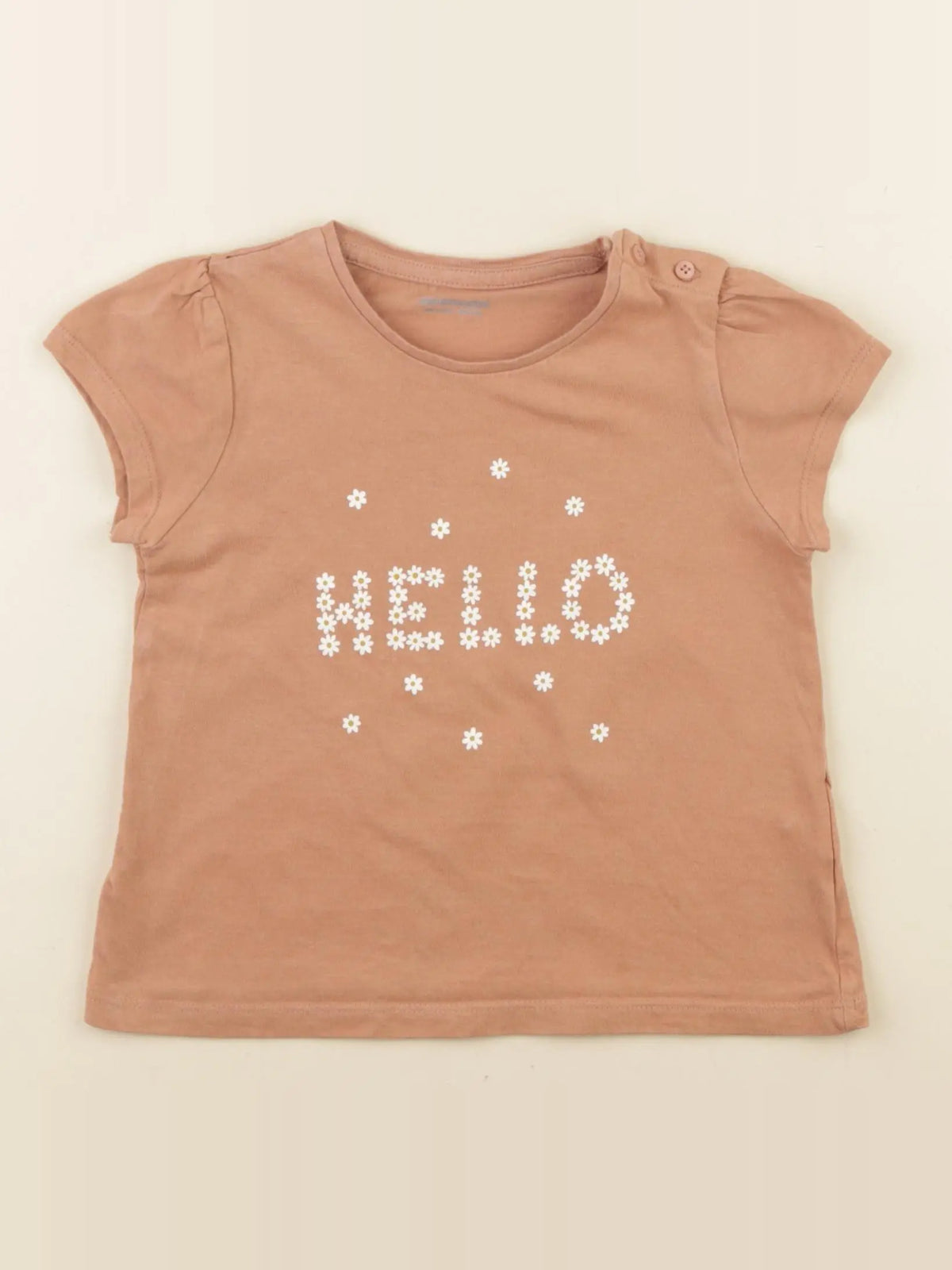 Vertbaudet - tee-shirt marron - 36 mois