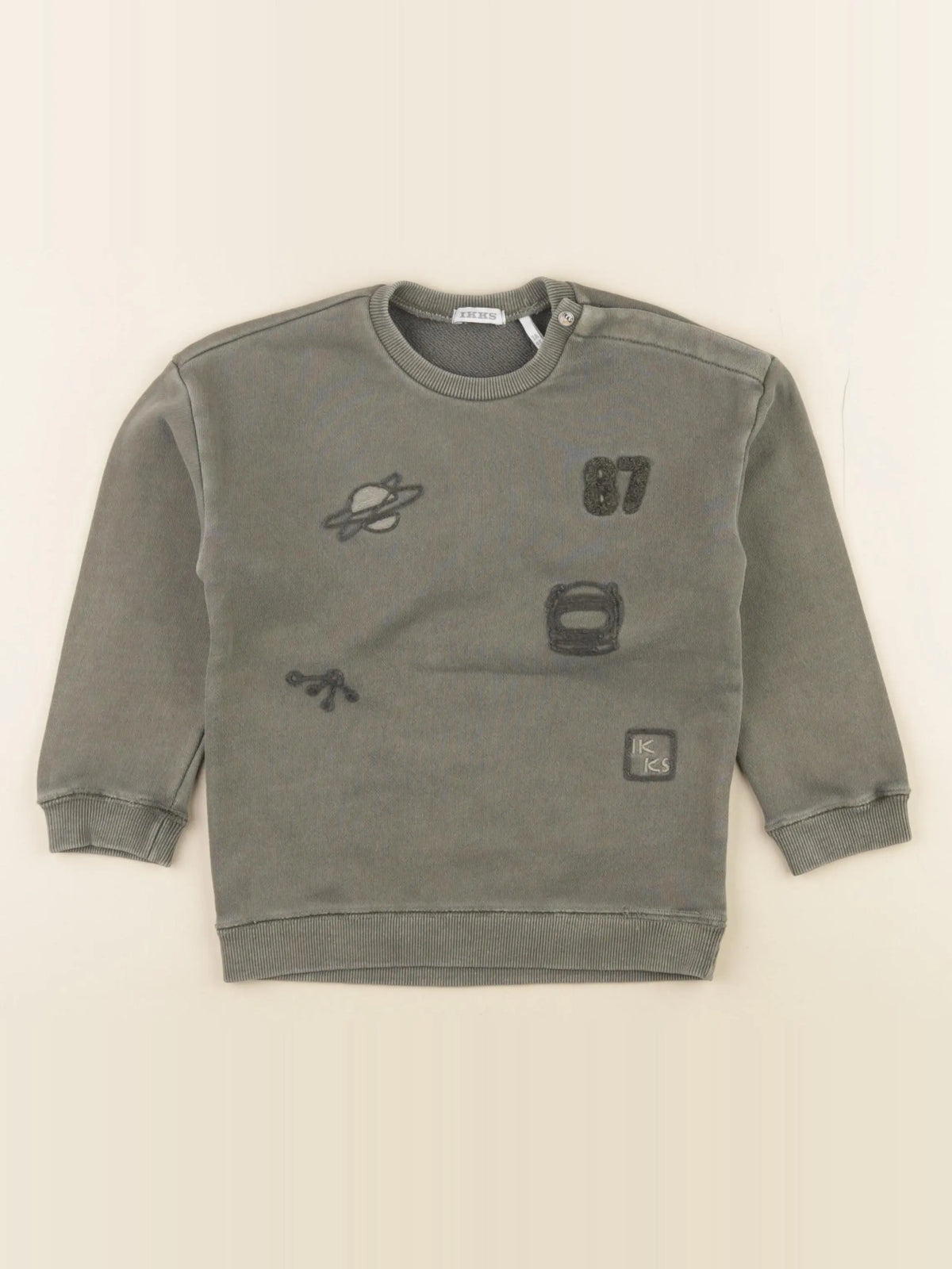 IKKS - sweat vert - 3 ans