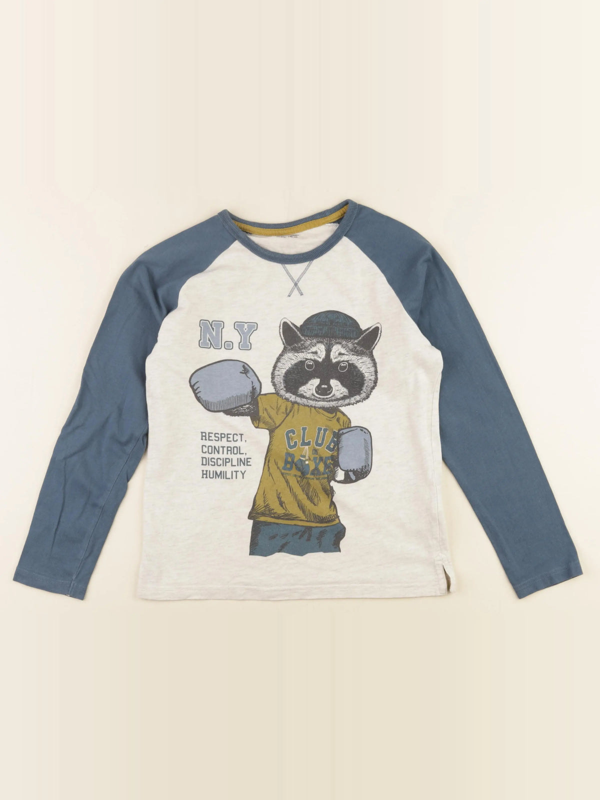 Vertbaudet - tee-shirt beige - 10 ans
