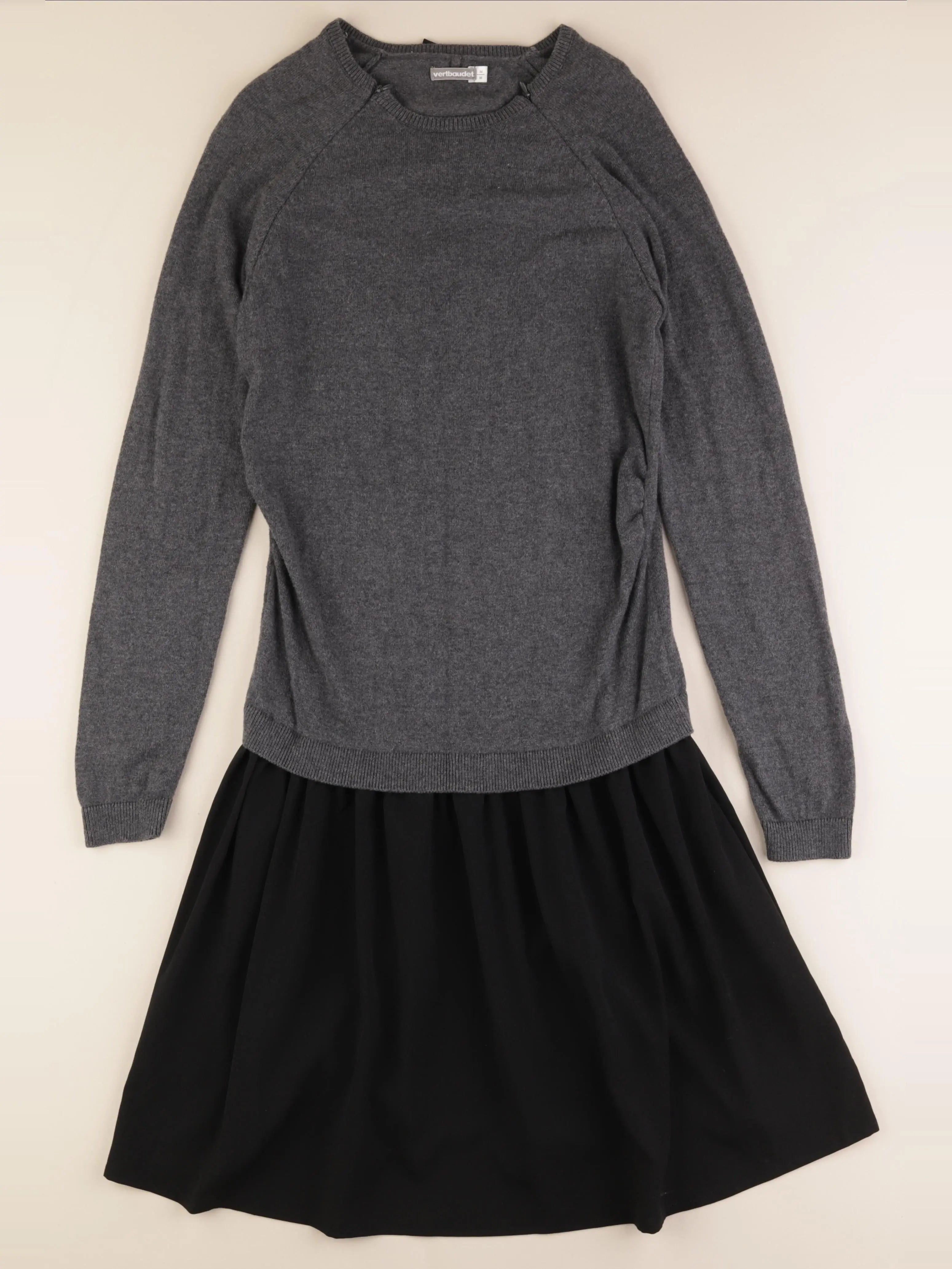 Vertbaudet - robe grossesse gris, noir - 34 à 36