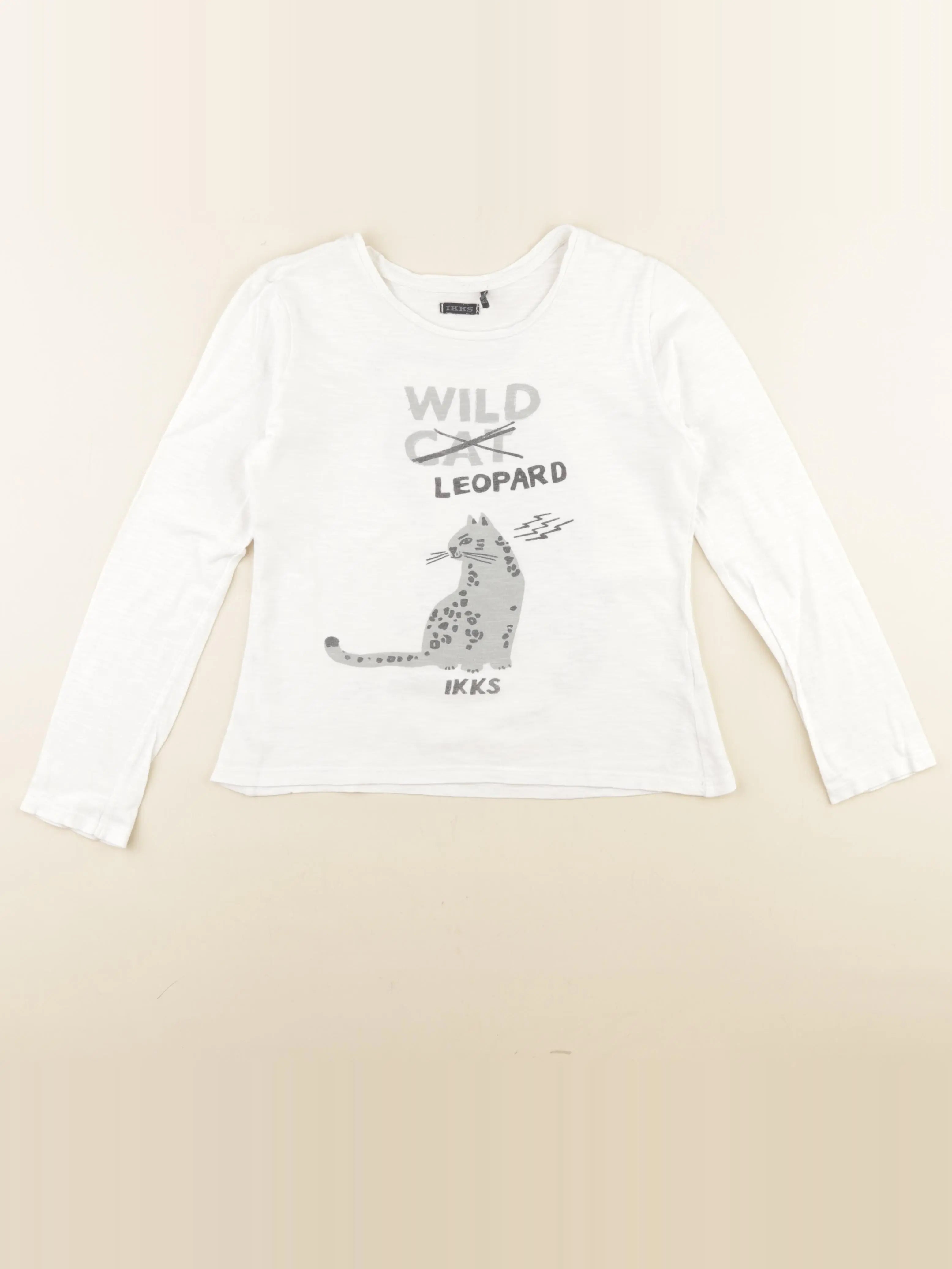IKKS - tee-shirt imprimé au dos blanc - 10 ans