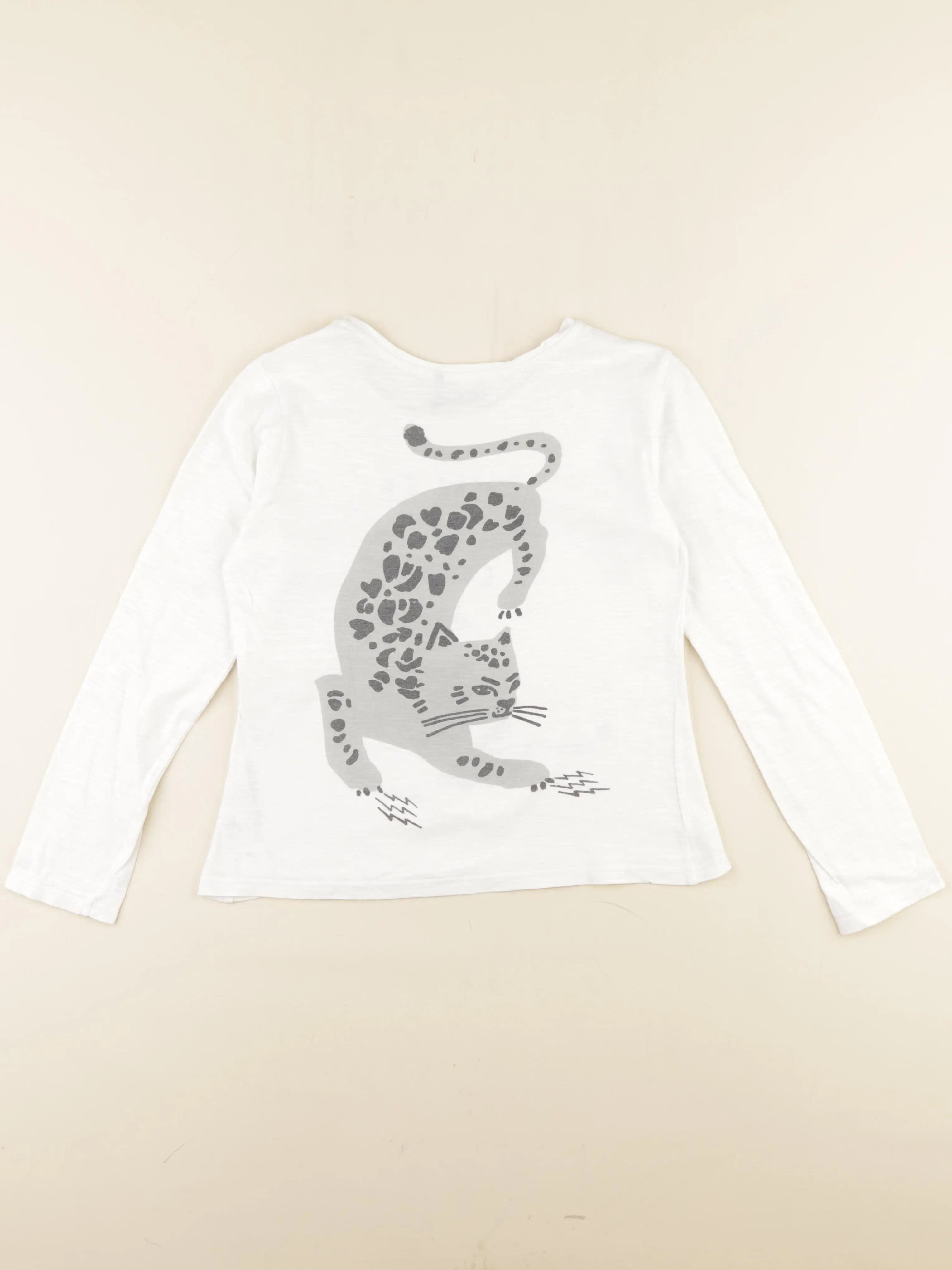 IKKS - tee-shirt imprimé au dos blanc - 10 ans