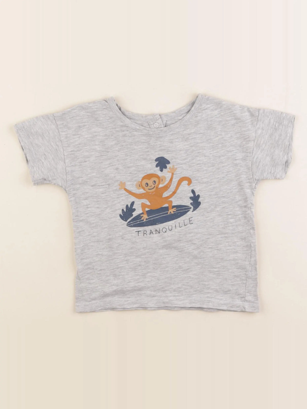 Vertbaudet - tee-shirt gris - 24 mois