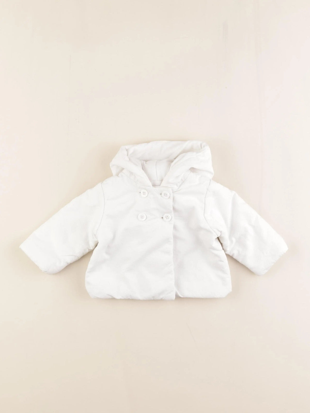 Petit Bateau - veste blanc - 6 mois
