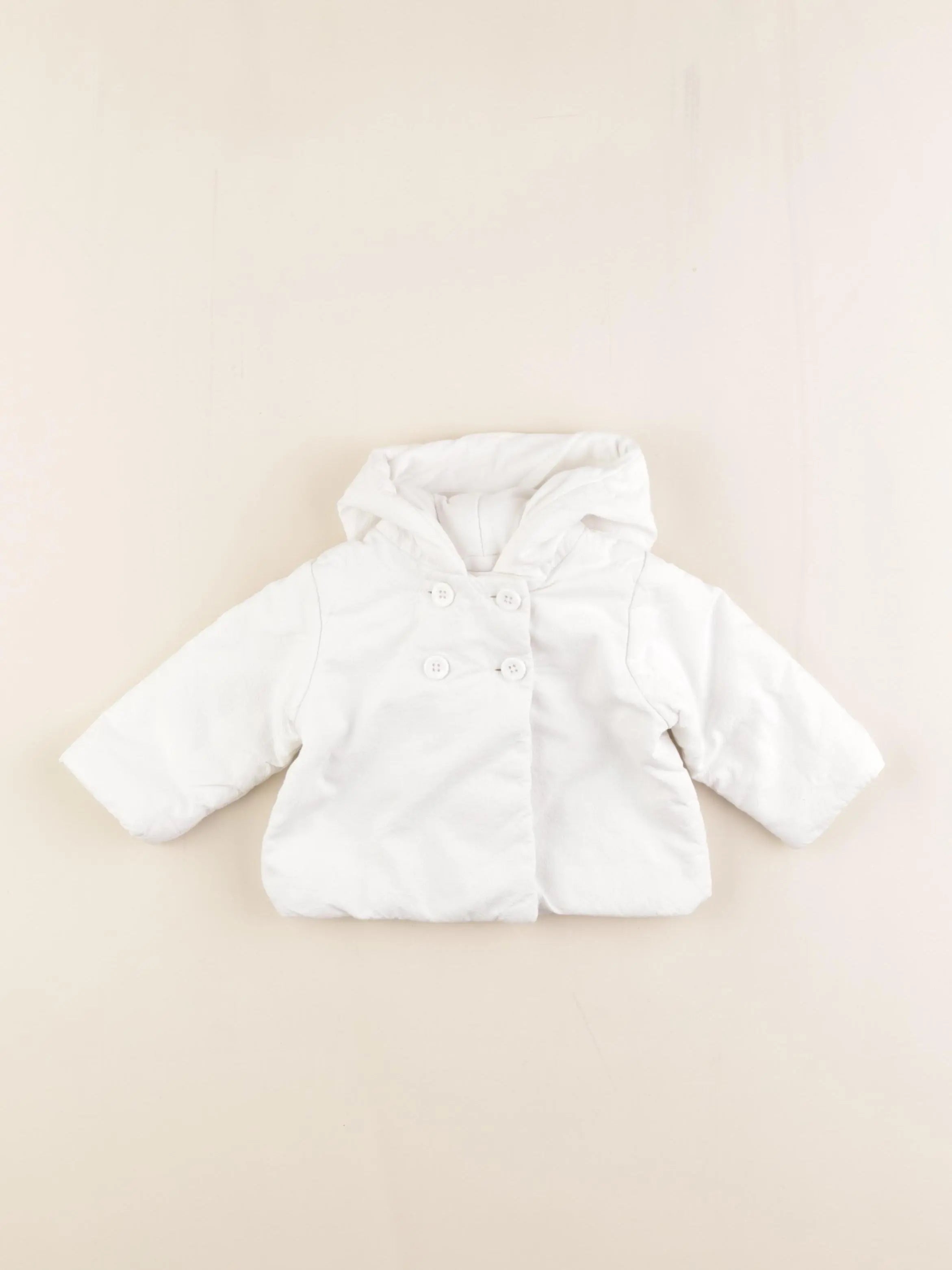 Petit Bateau - veste blanc - 6 mois
