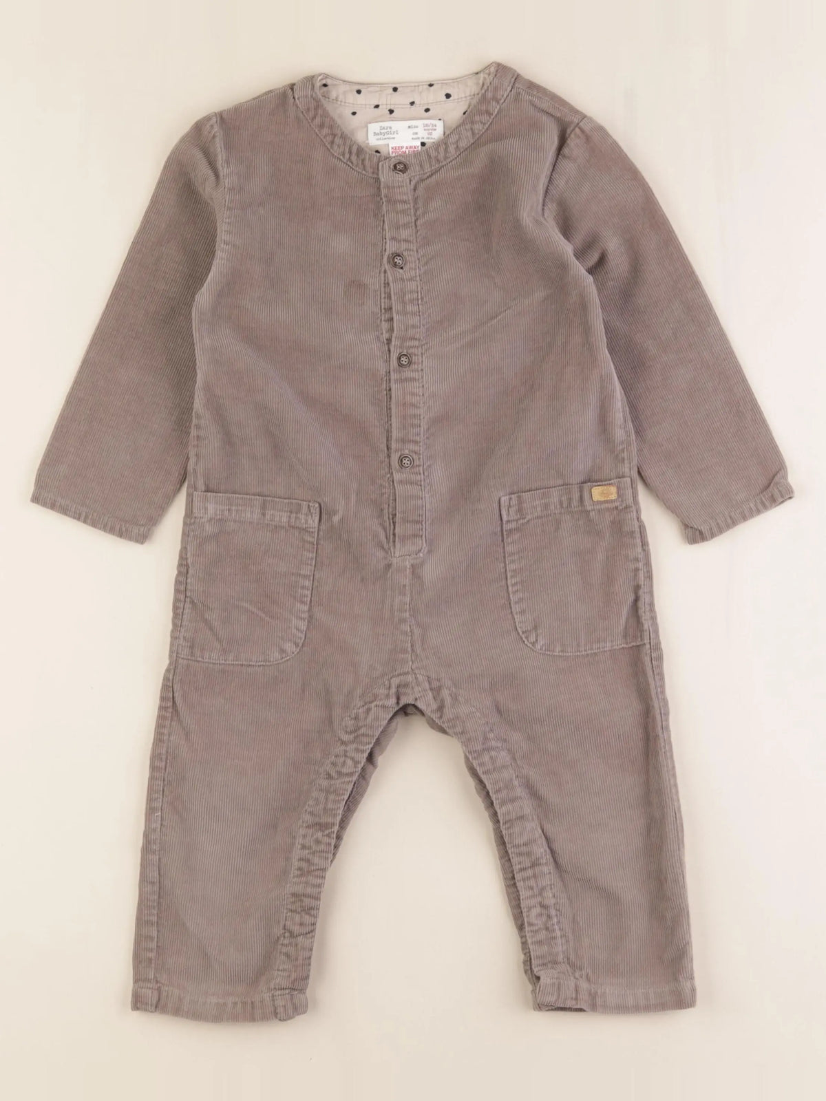Zara - combinaison marron - 18/24 mois