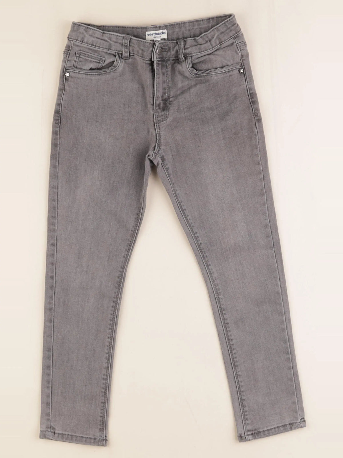 Vertbaudet - jean gris - 6 ans