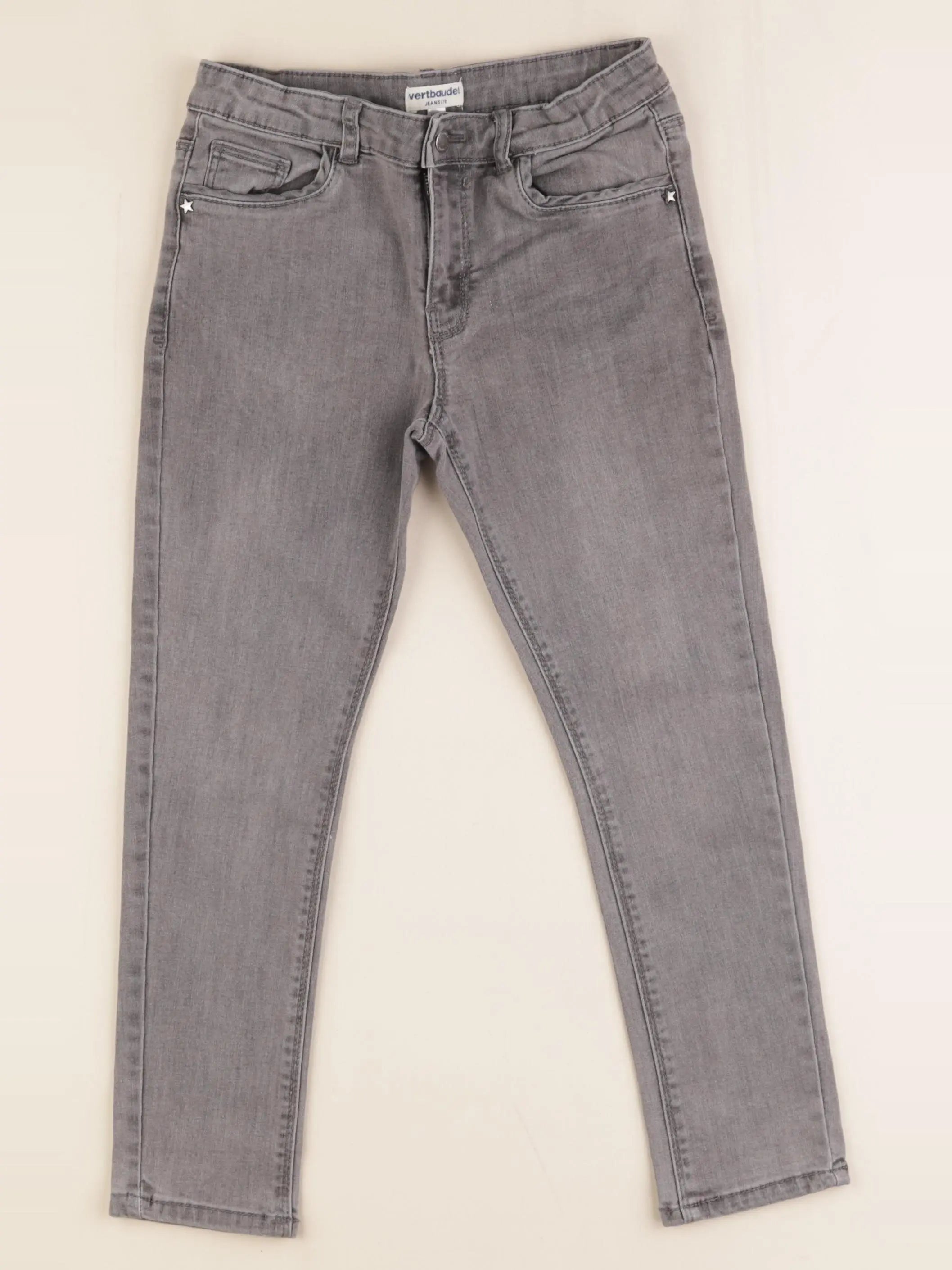 Vertbaudet - jean gris - 6 ans