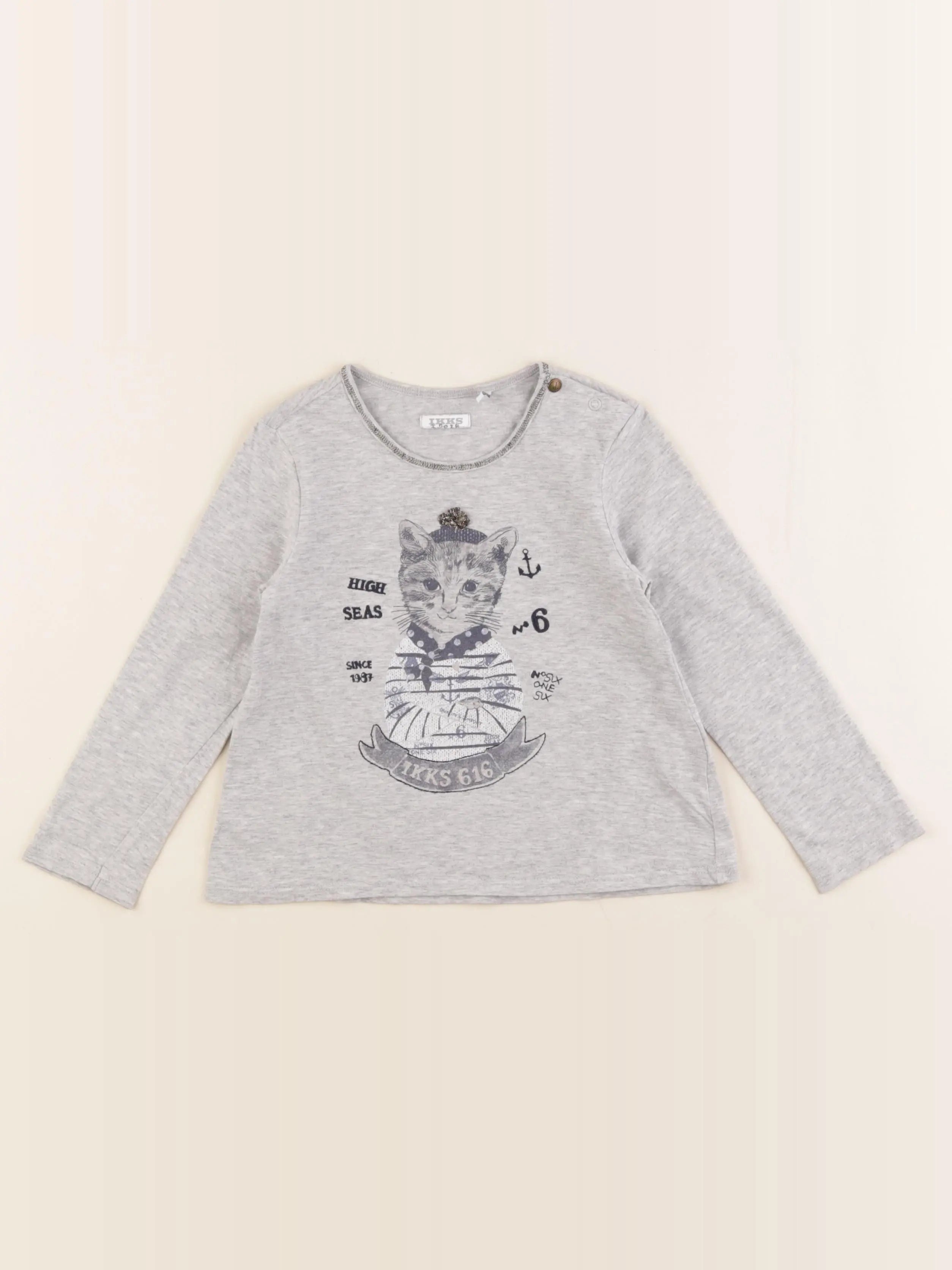 IKKS - tee-shirt gris - 3 ans