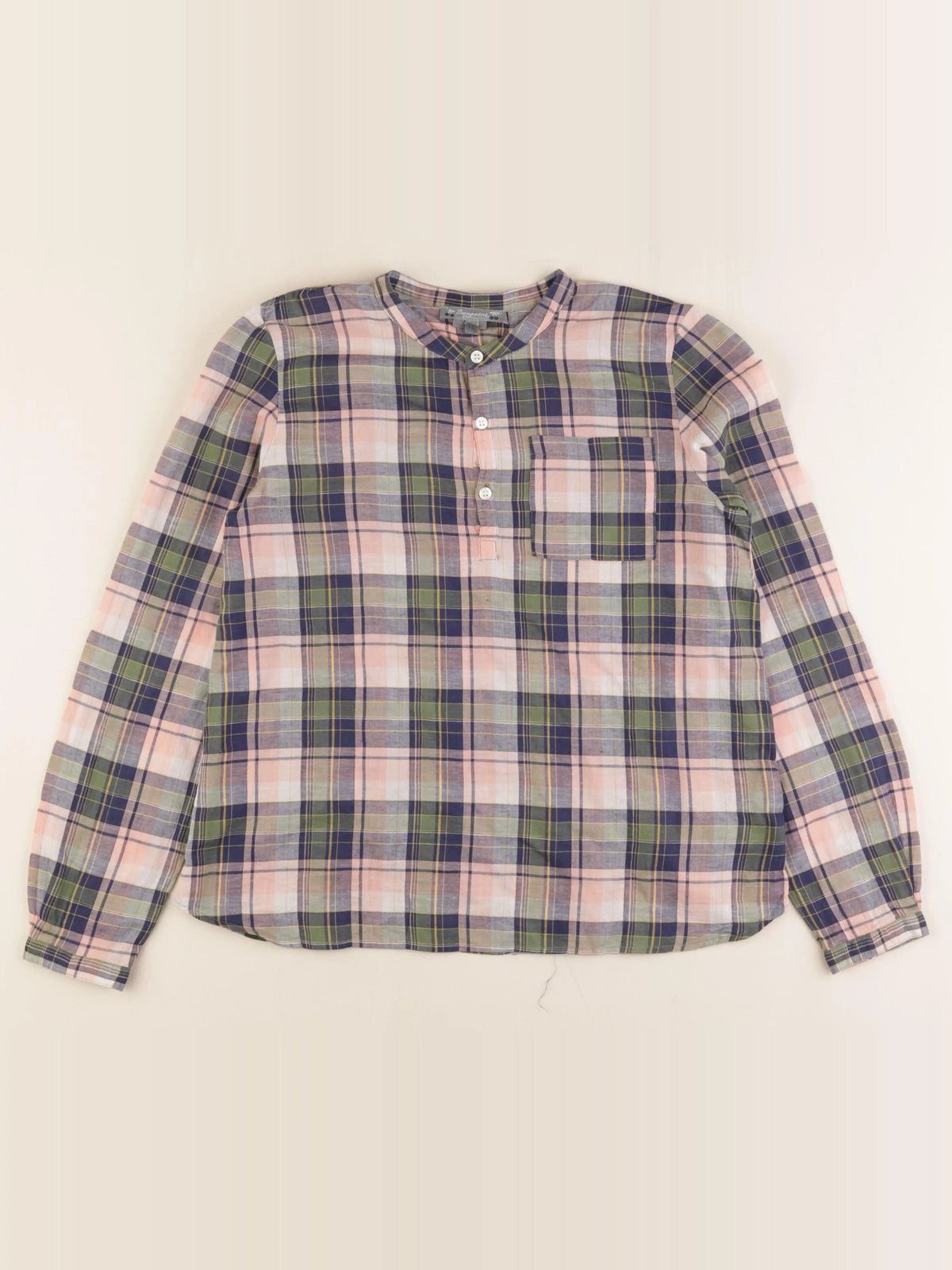 Bonpoint - chemise bleu, rose - 12 ans