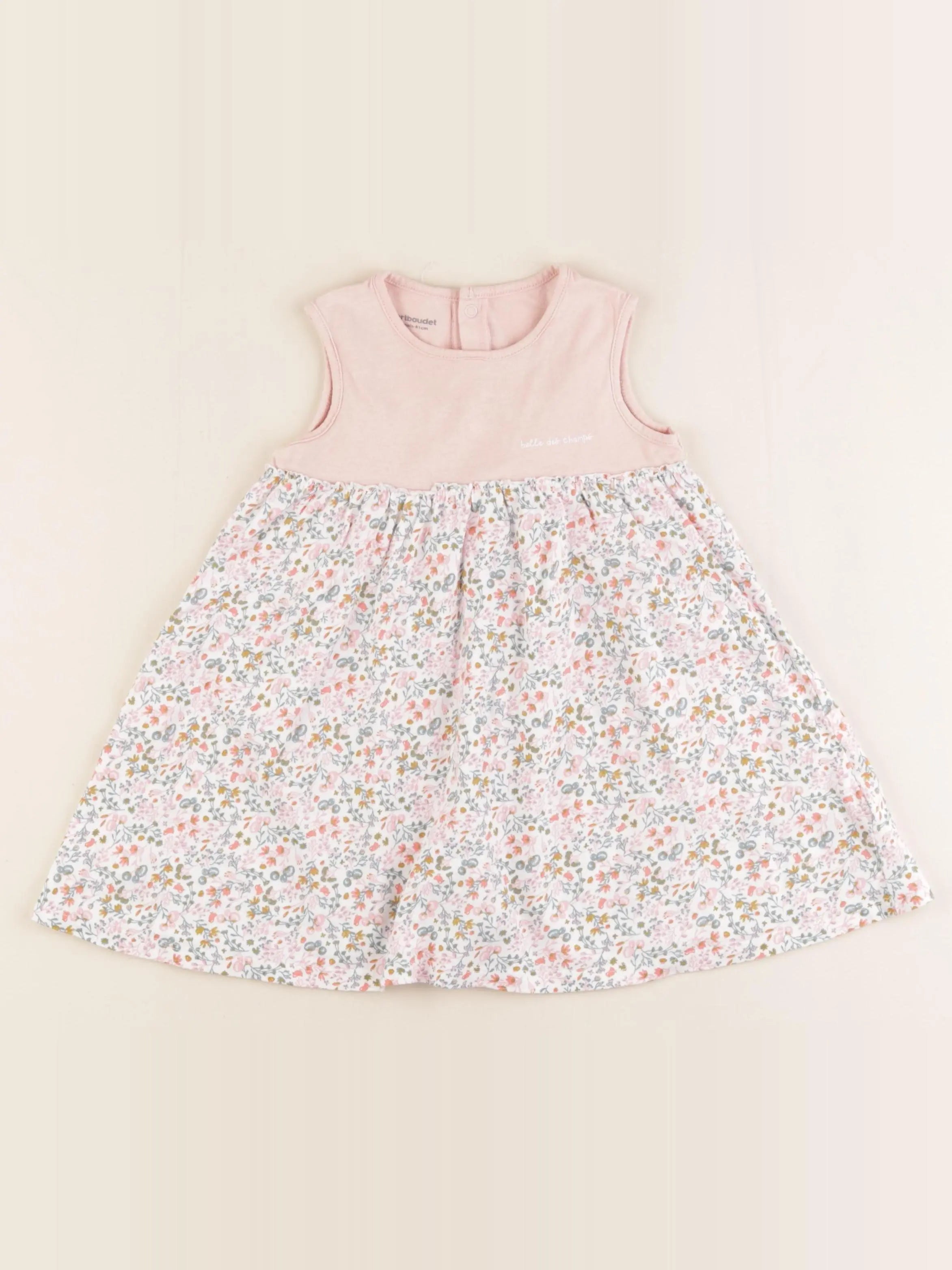 Vertbaudet - robe multicolore - 18 mois