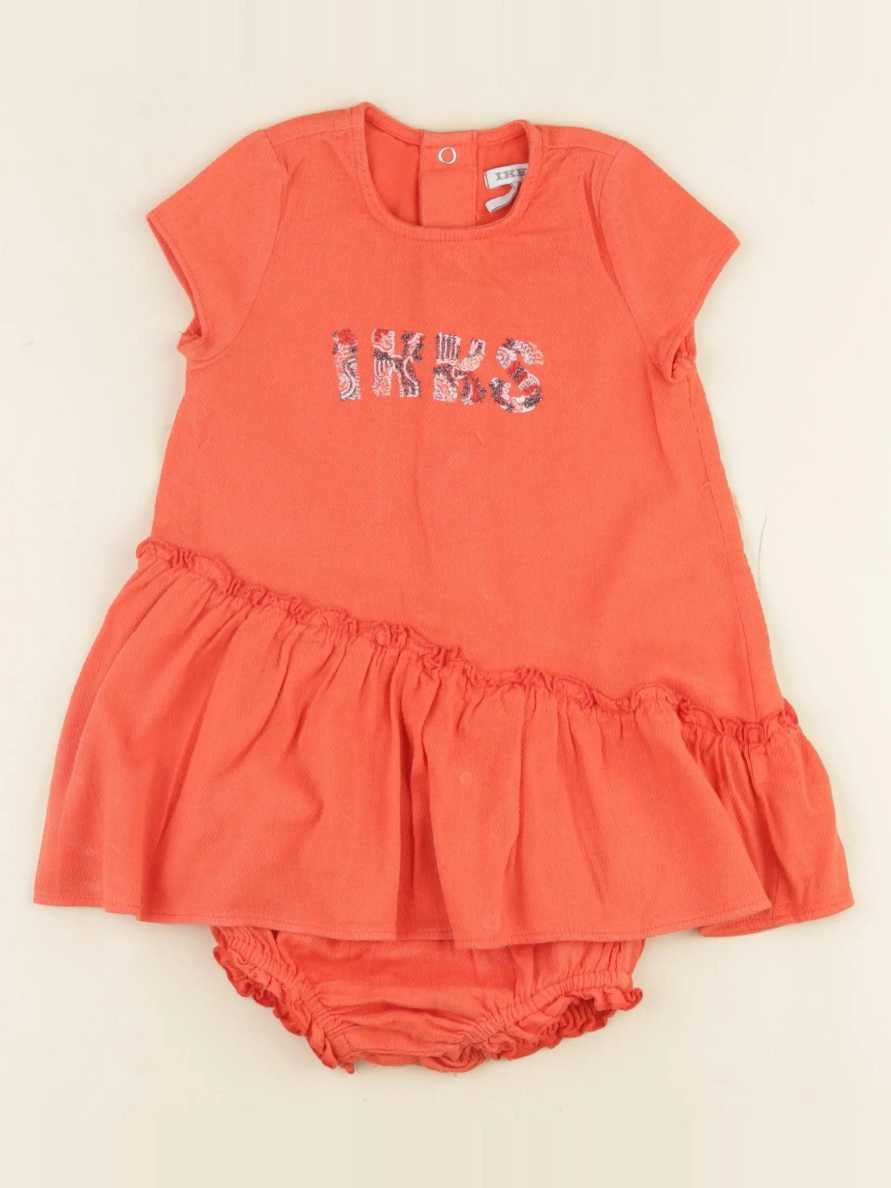 IKKS - robe orange - 18 mois