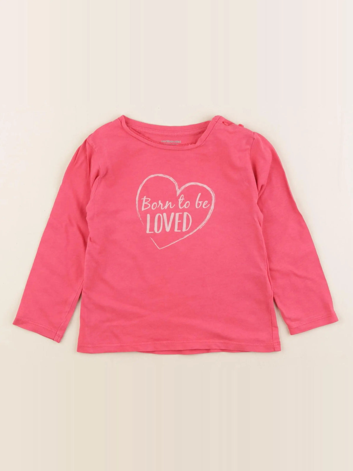 Vertbaudet - tee-shirt rose - 24 mois