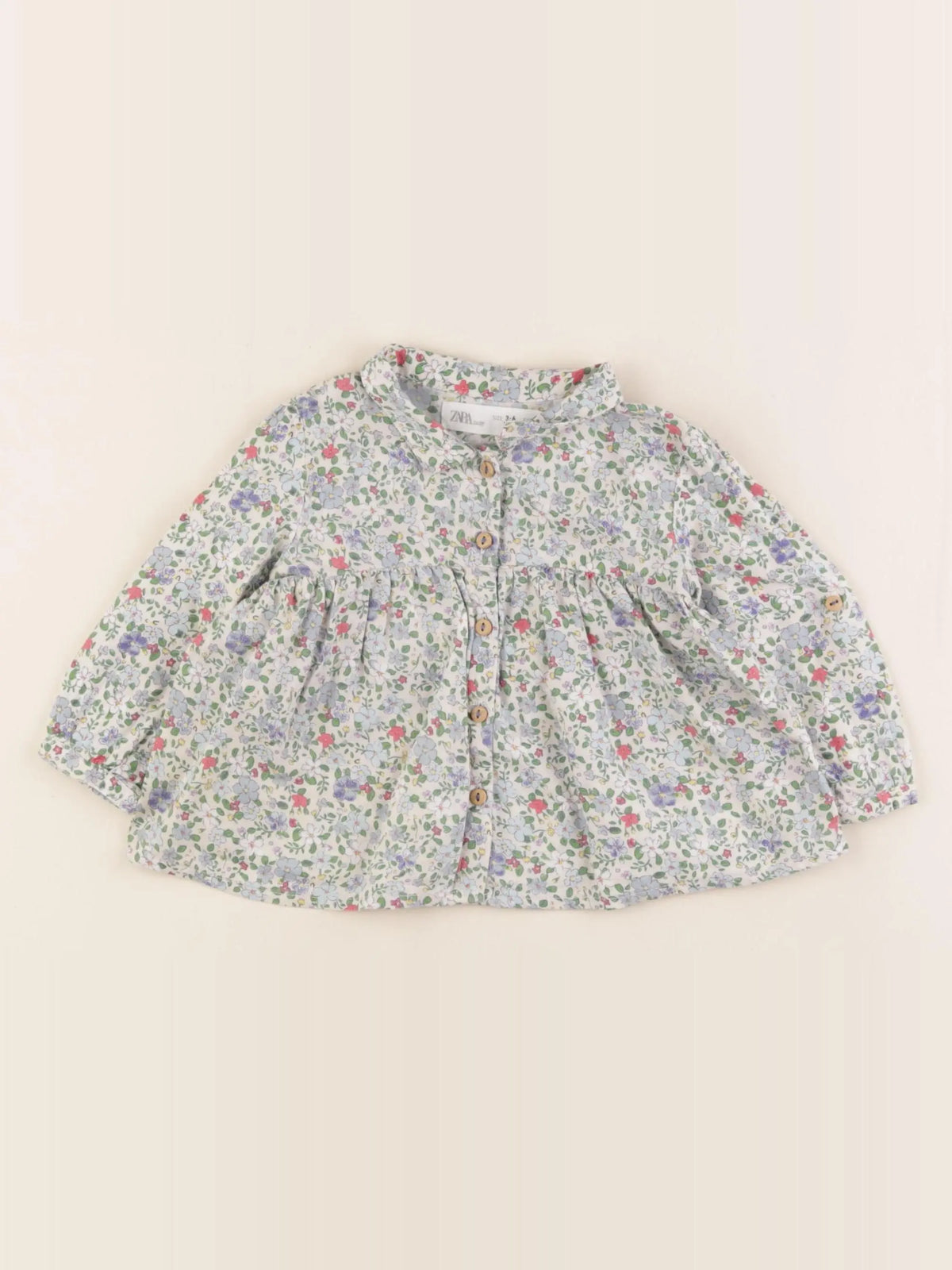 Zara - blouse multicolore - 3/6 mois