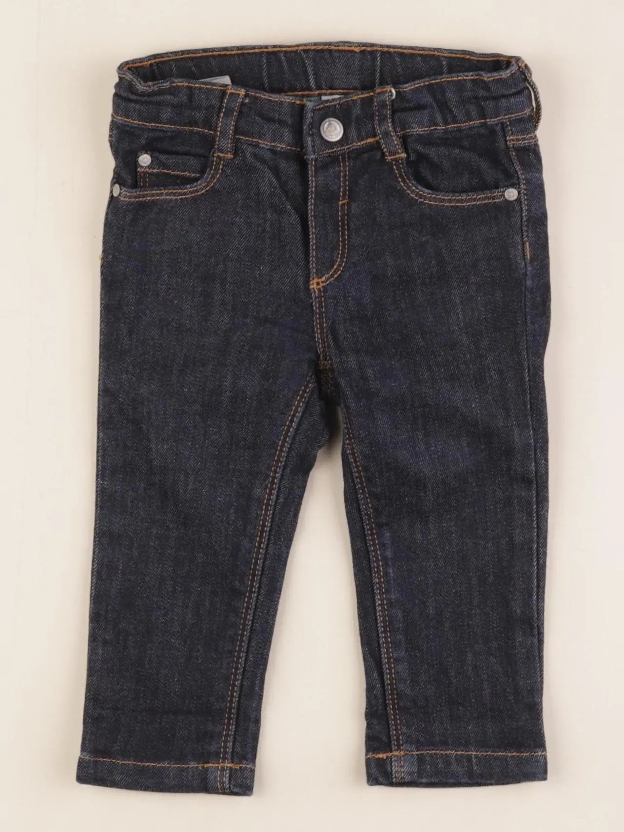Petit Bateau - jean bleu - 12 mois