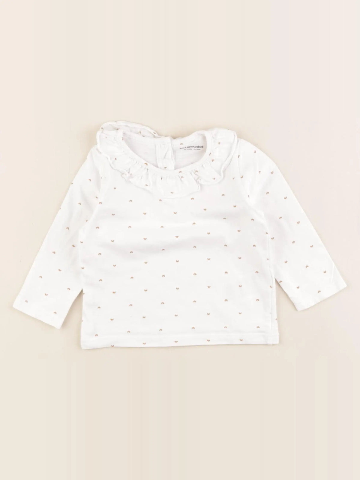 Vertbaudet - tee-shirt blanc - 12 mois