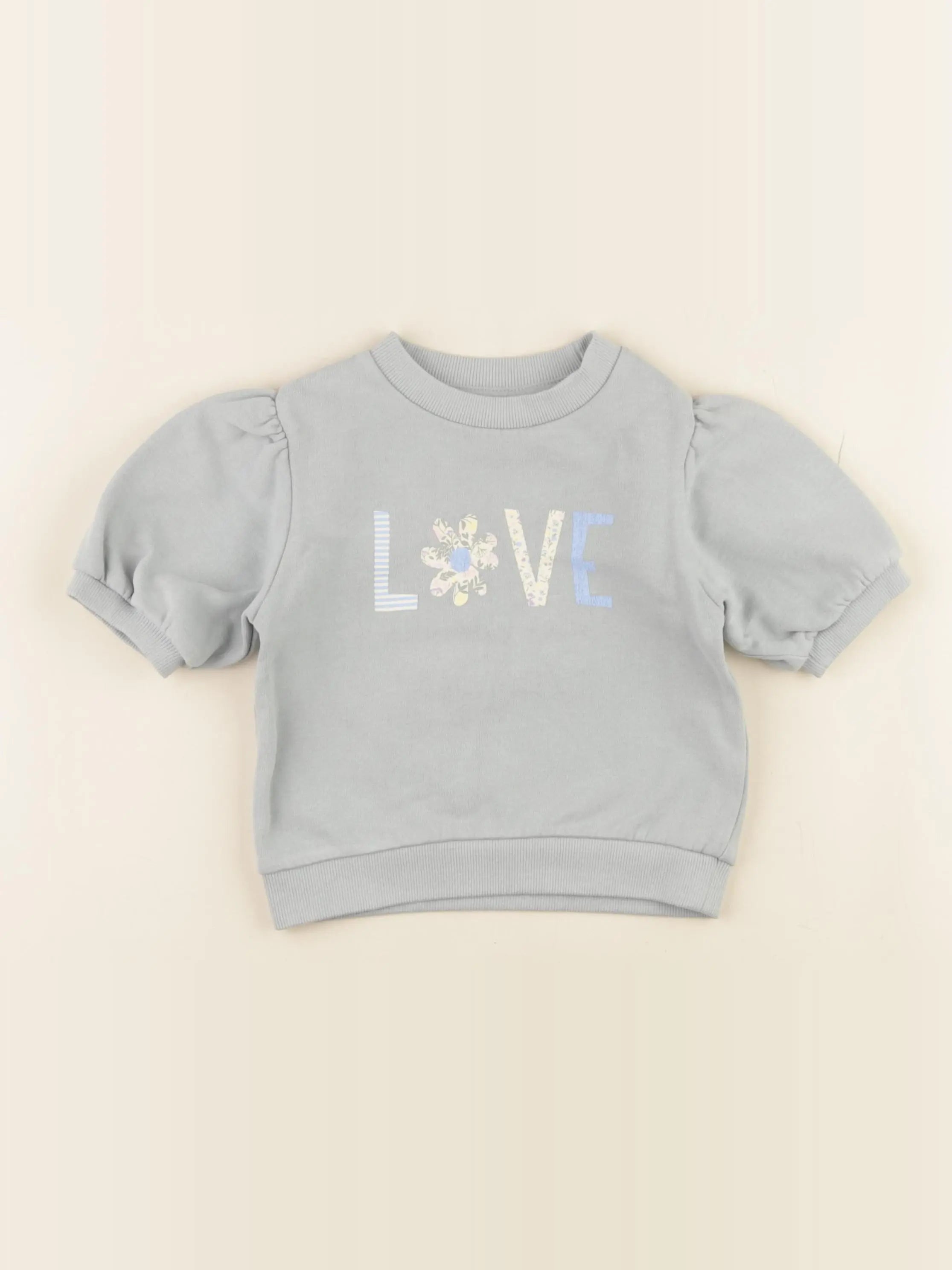 Vertbaudet - sweat bleu - 3 ans