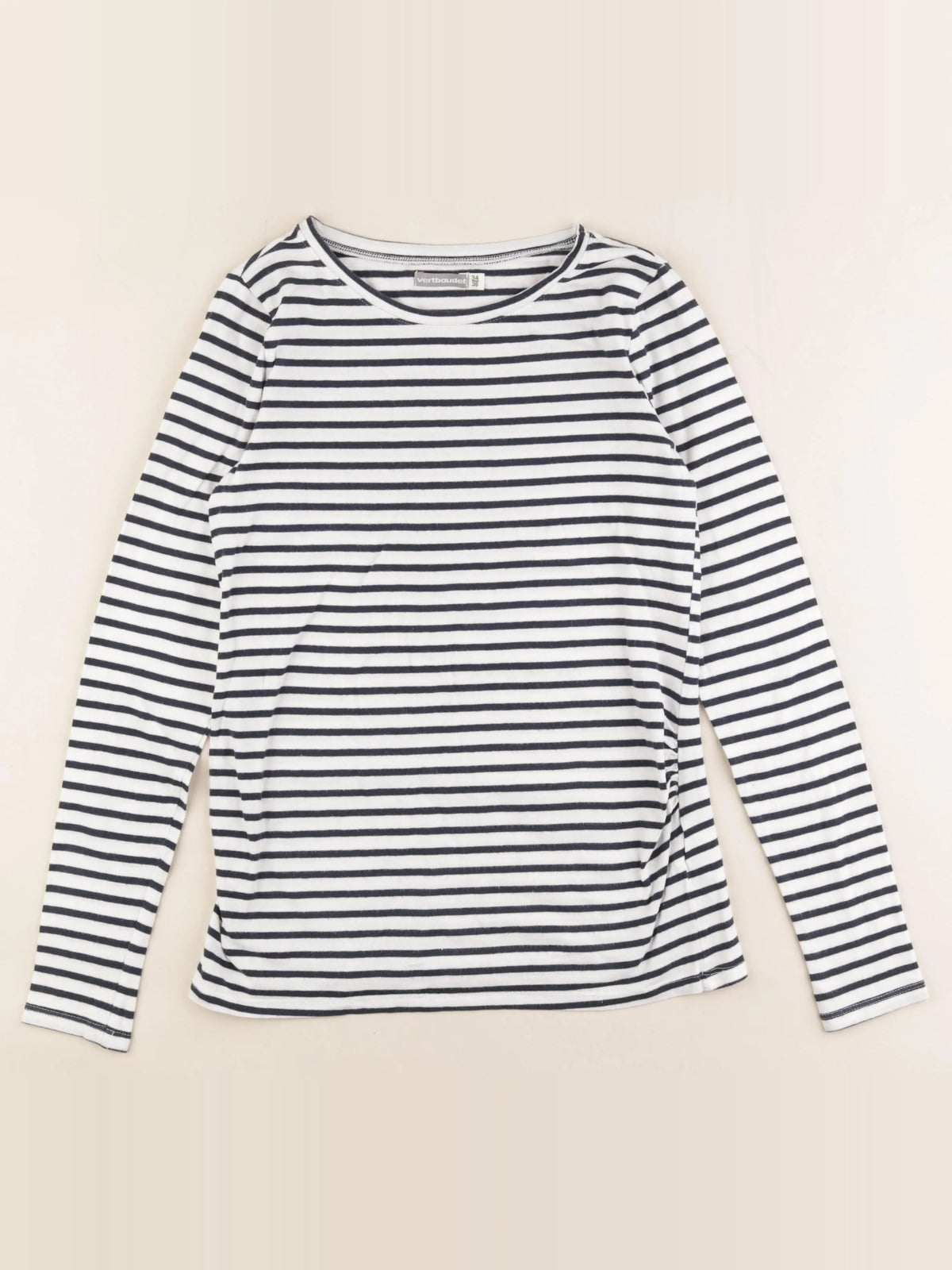 Vertbaudet - tee-shirt grossesse bleu, blanc - 34 à 36