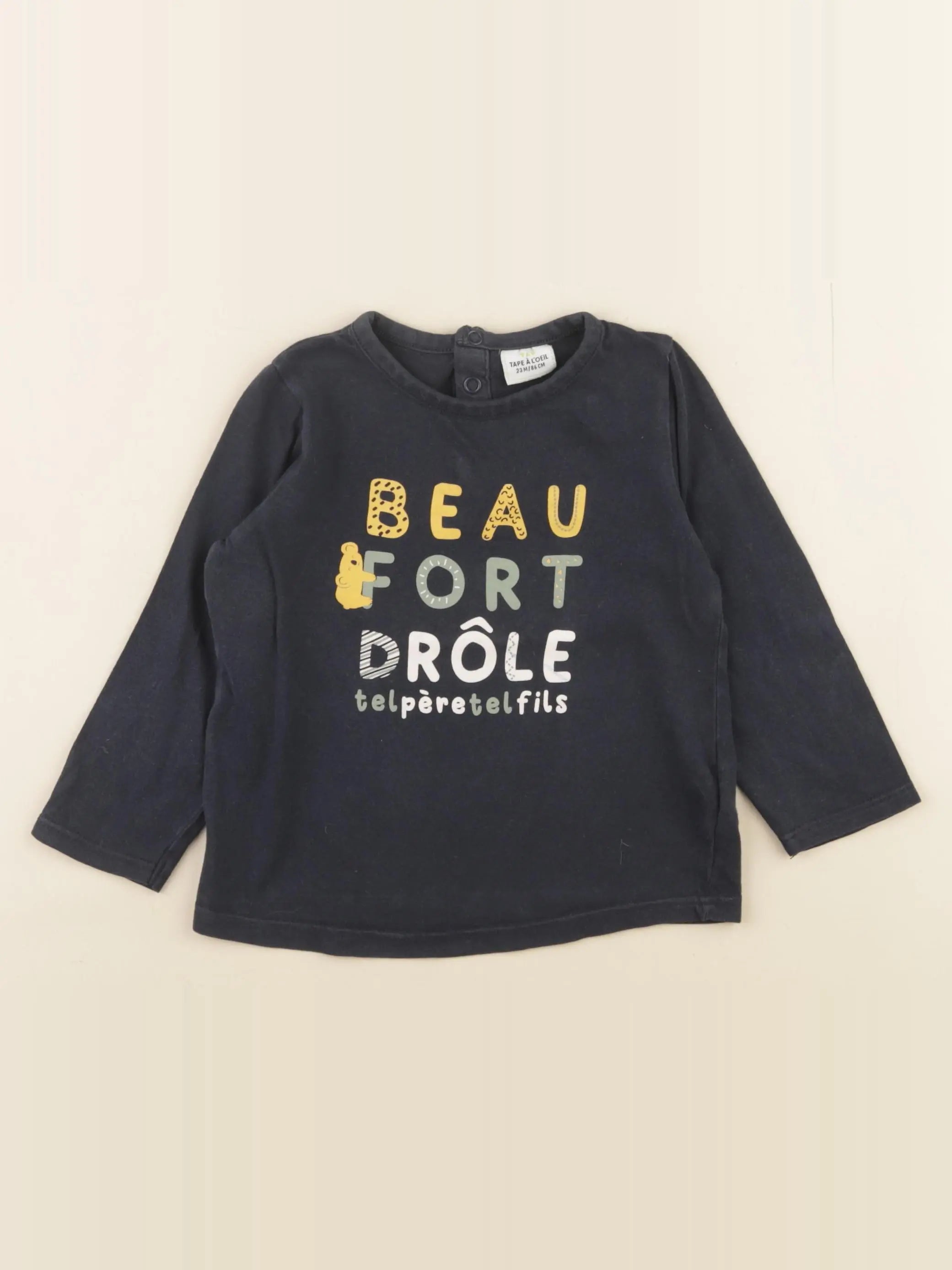 Tape à l'oeil - tee-shirt bleu - 24 mois