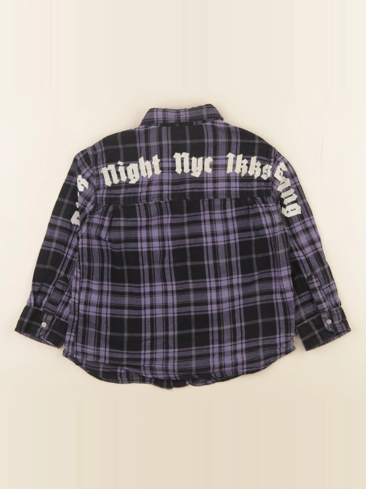 IKKS - blouse imprimé au dos noir, violet - 4 ans