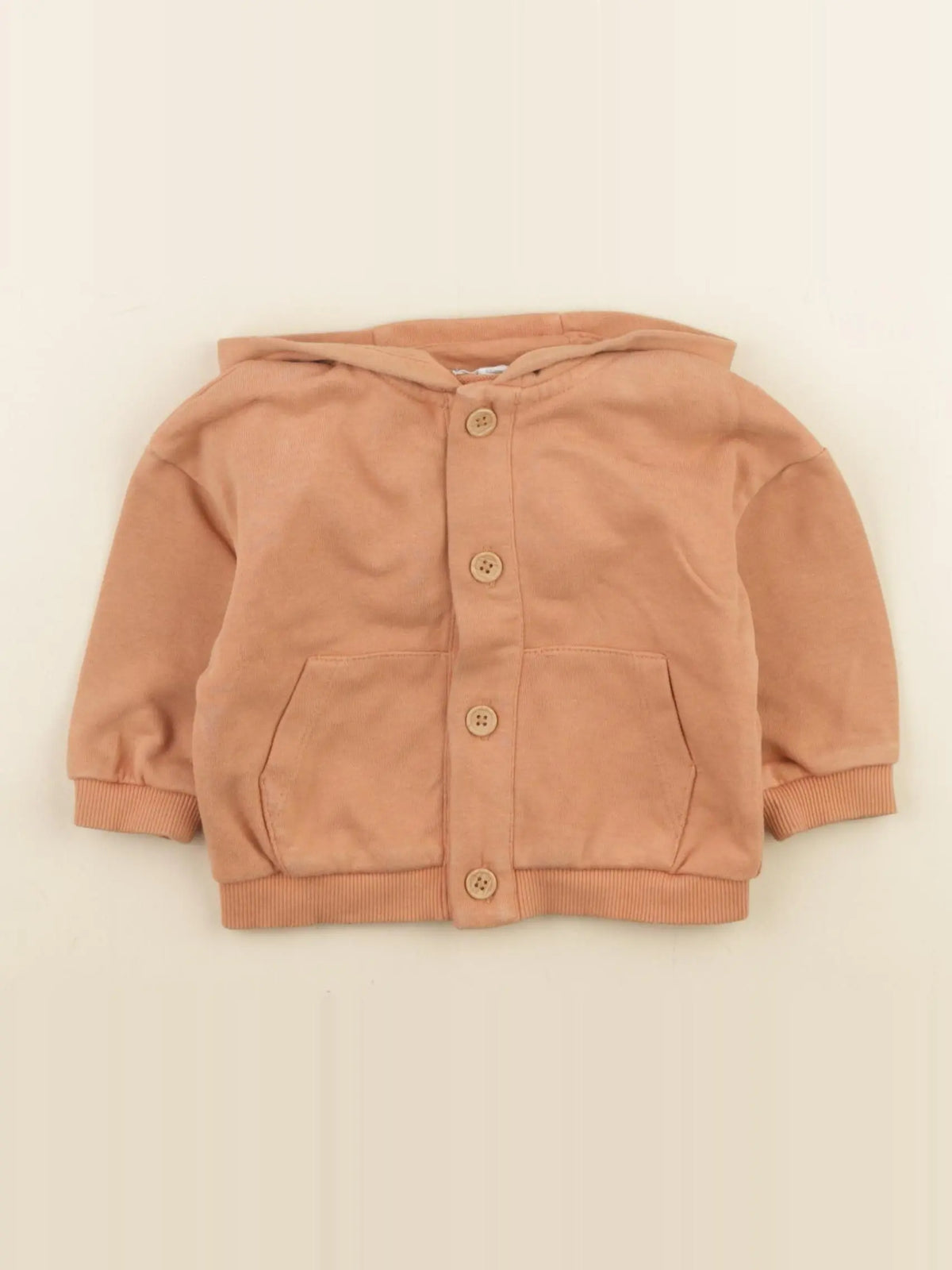 Vertbaudet - sweat marron - 6 mois