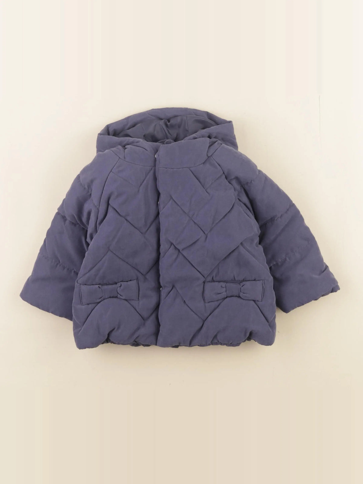 Vertbaudet - manteau doublure amovible bleu - 6 mois
