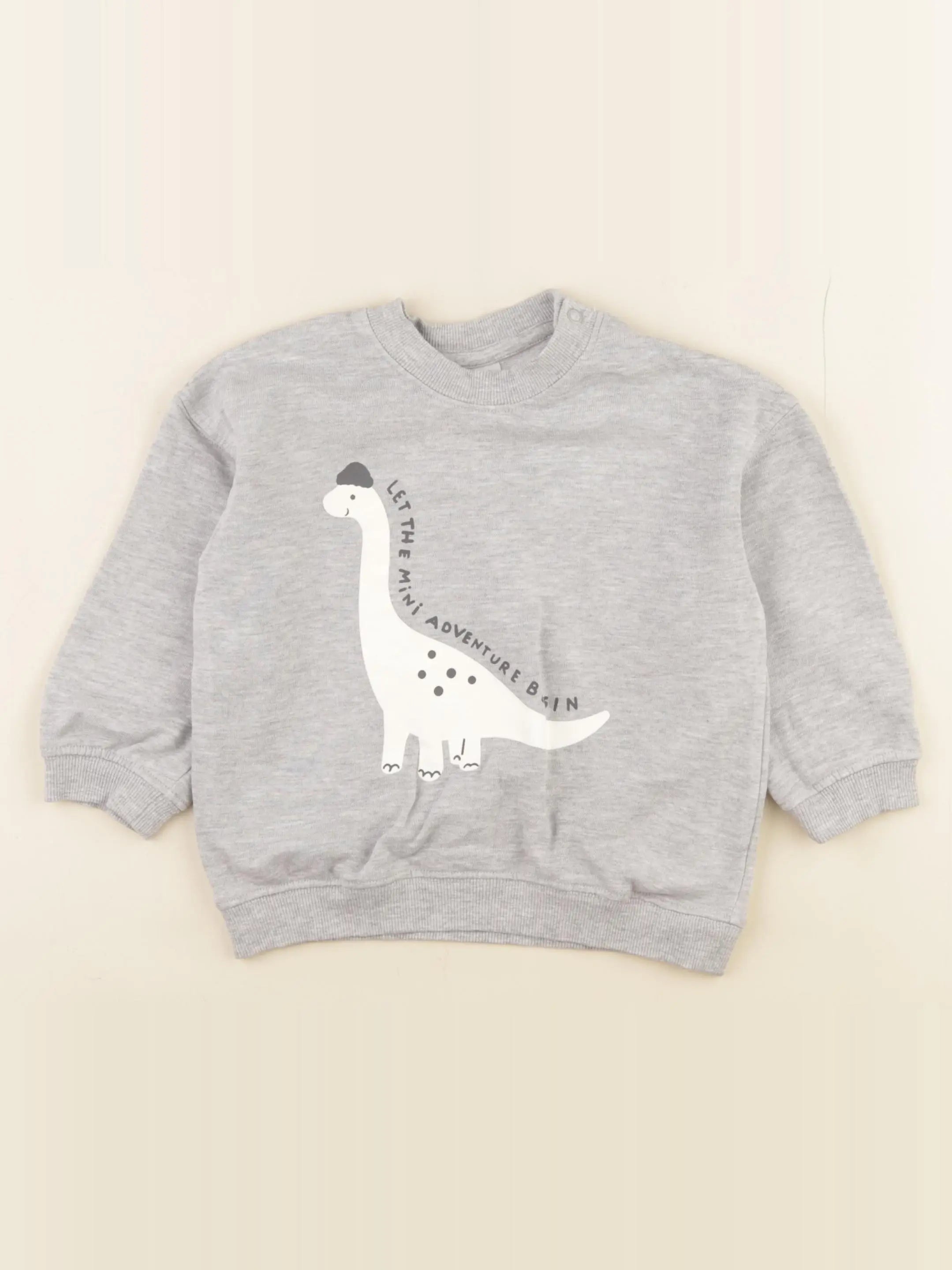H&M - sweat gris - 12/18 mois