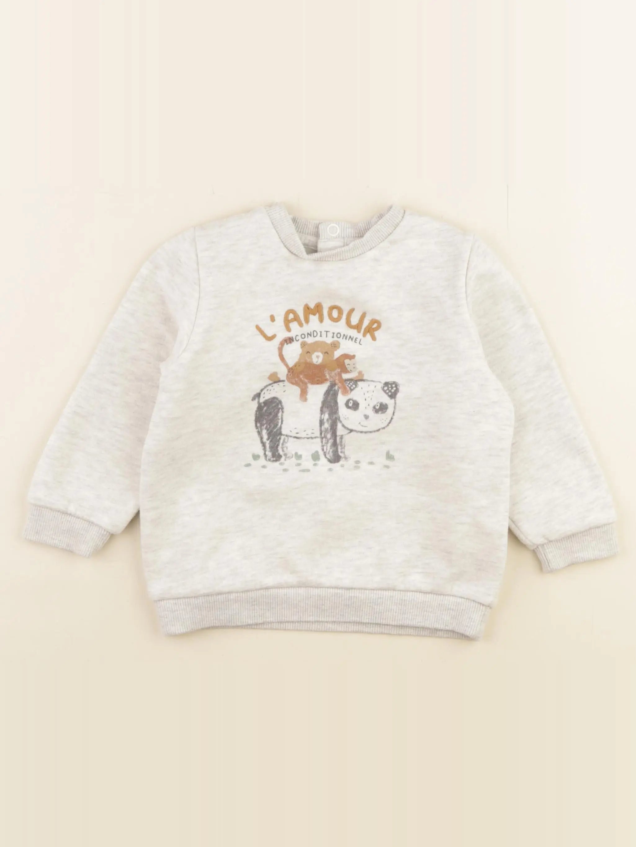 Tape à l'oeil - sweat beige - 24 mois