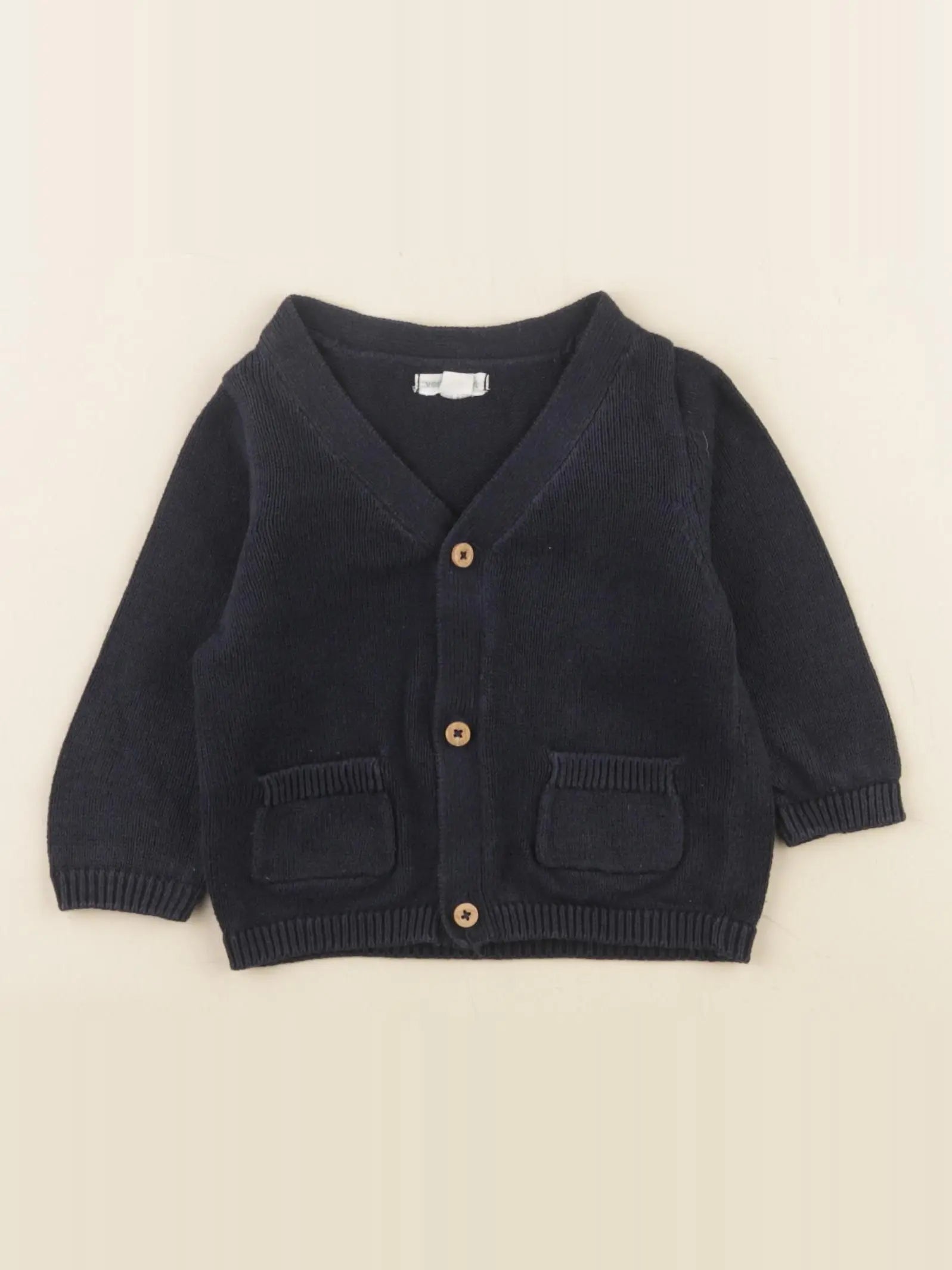 Vertbaudet - gilet bleu - 6 mois