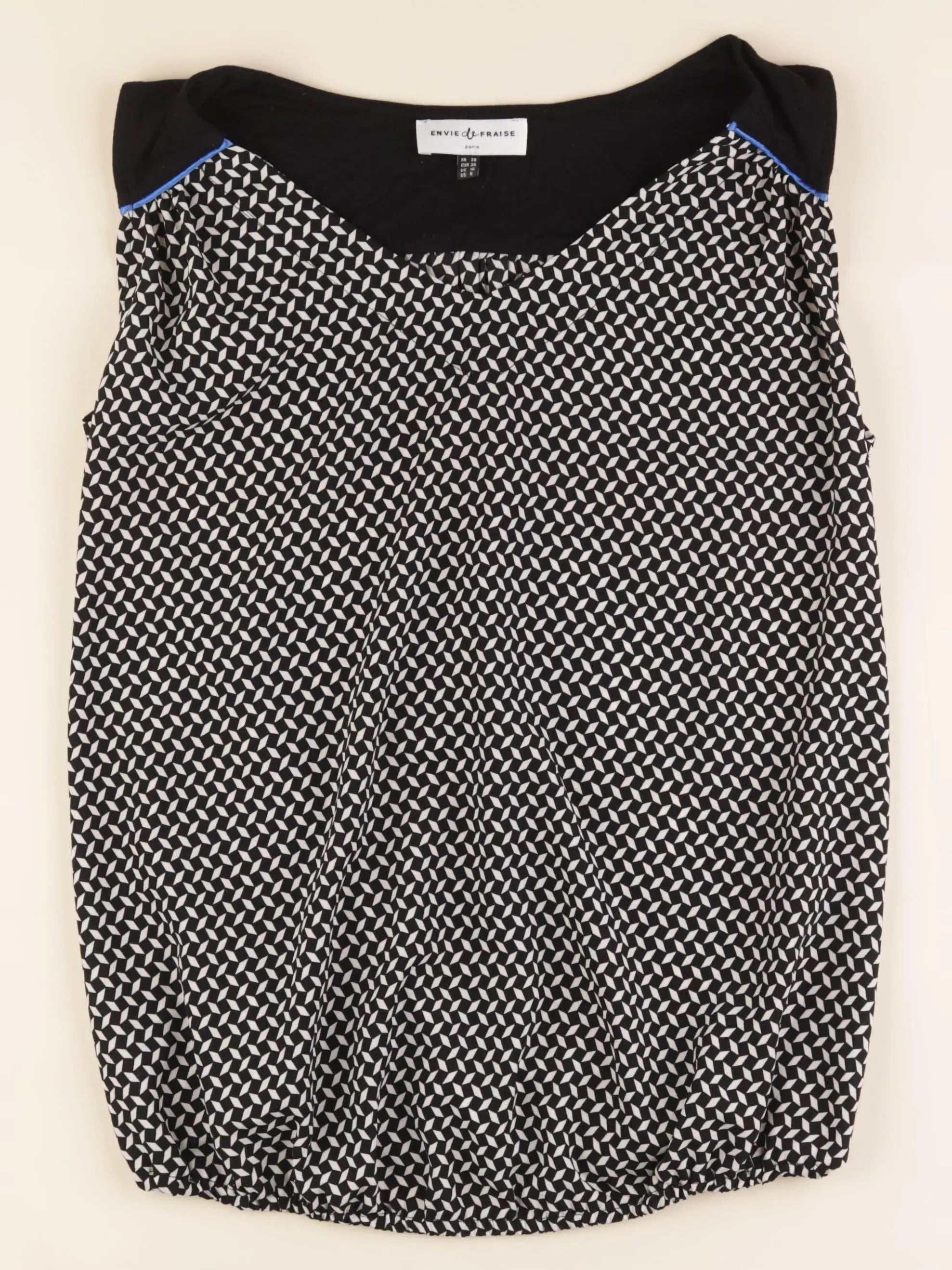Envie de fraise - blouse grossesse noir, blanc - 38
