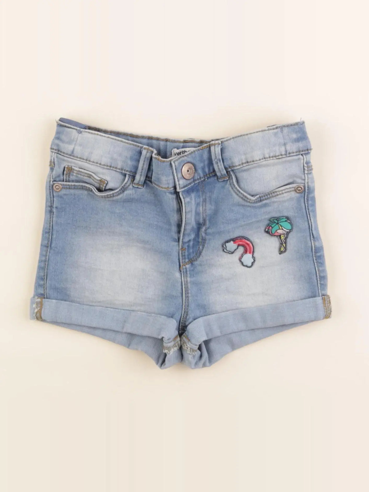 Vertbaudet - short coton bleu - 3 ans