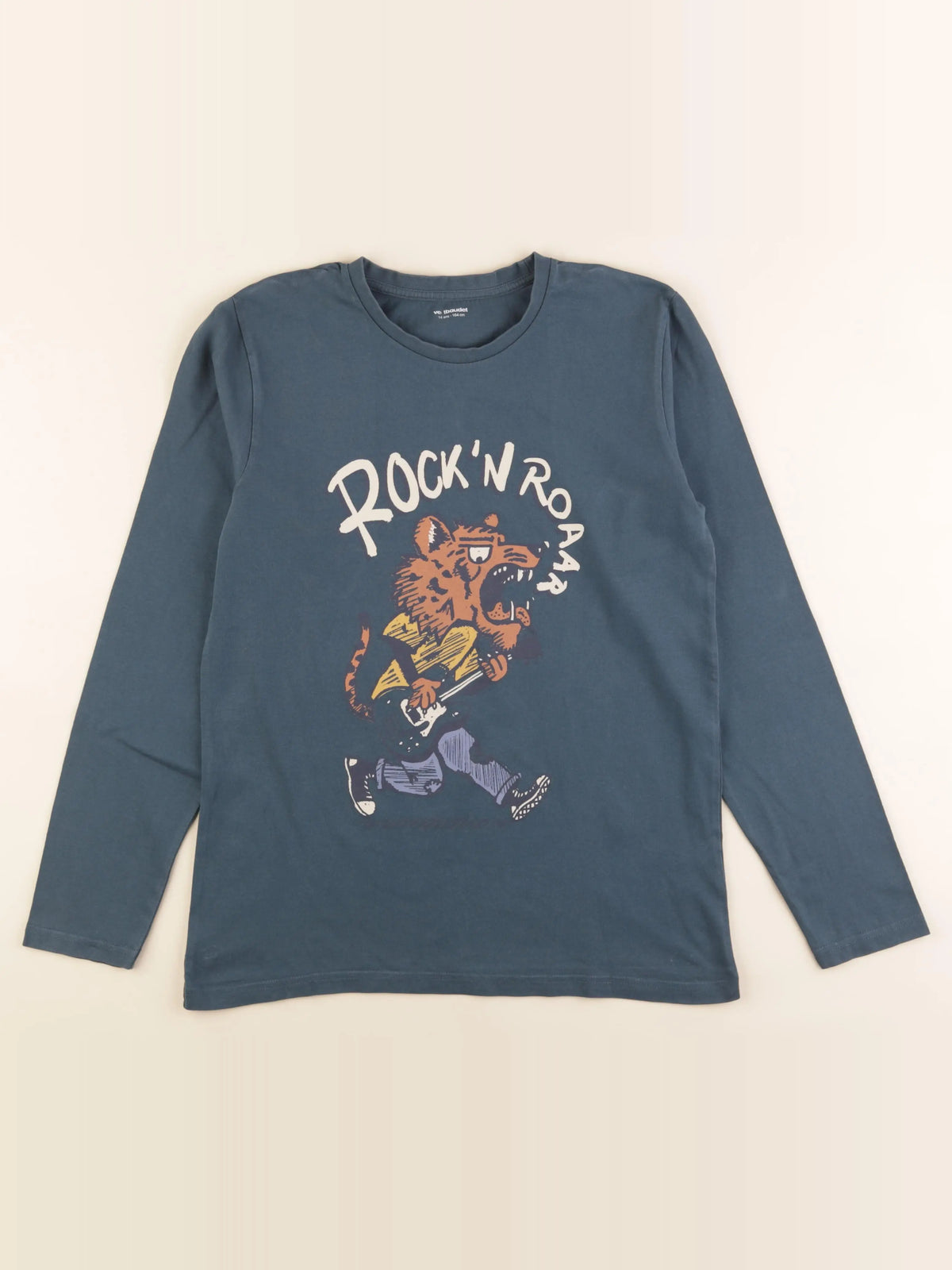 Vertbaudet - tee-shirt bleu - 14 ans