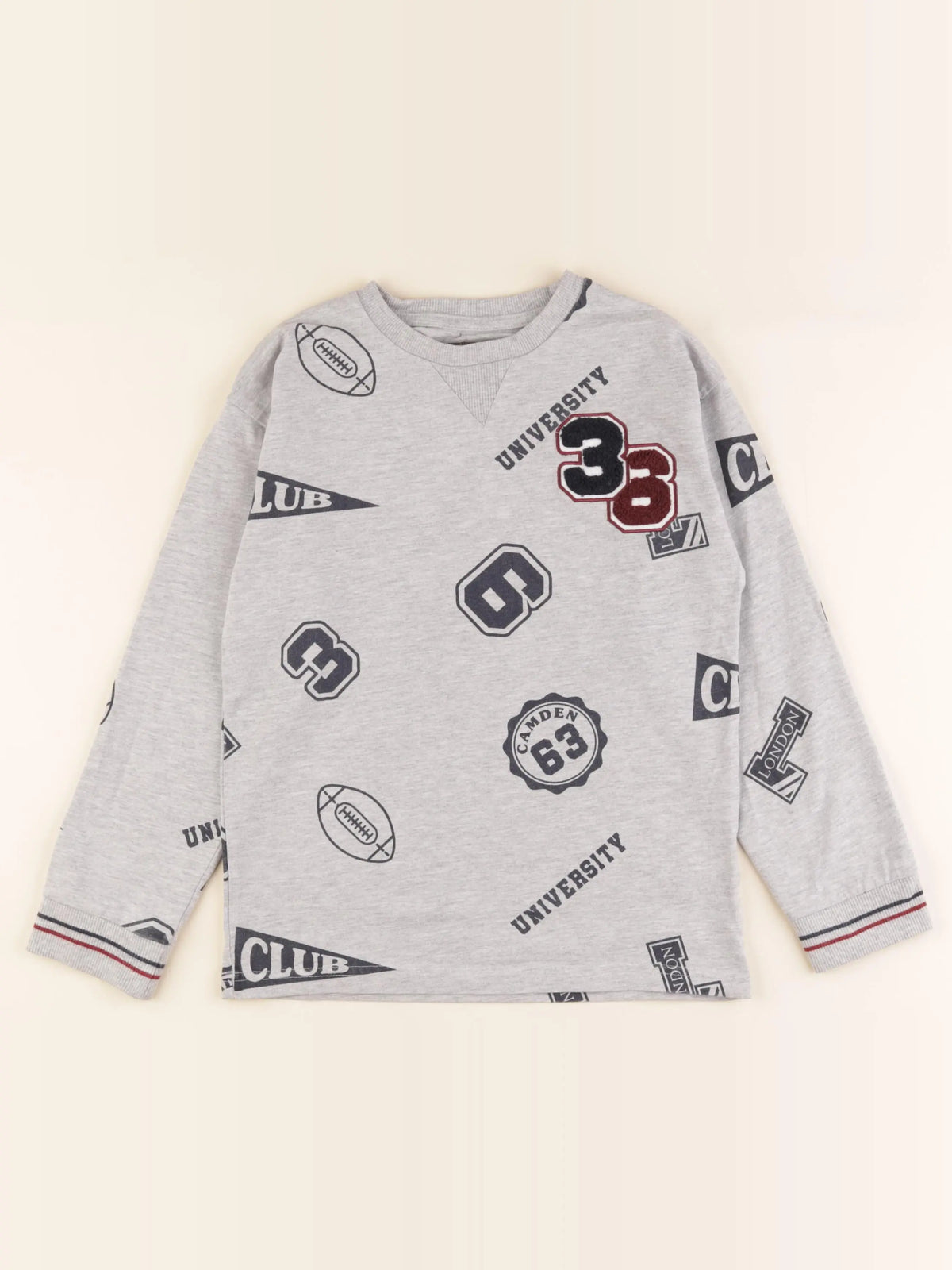 Vertbaudet - tee-shirt gris - 10 ans