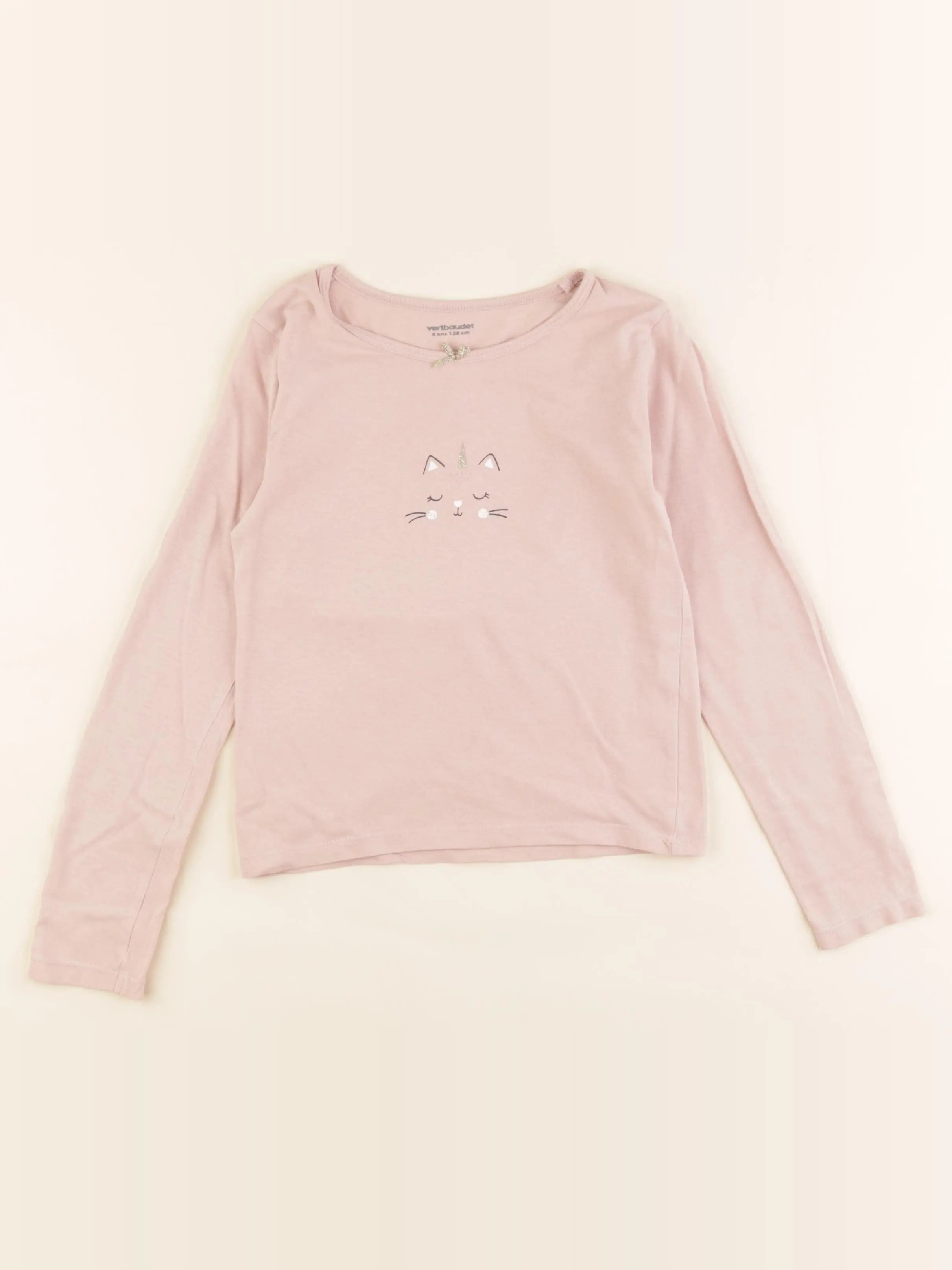 Vertbaudet - maillot de corps rose - 8 ans