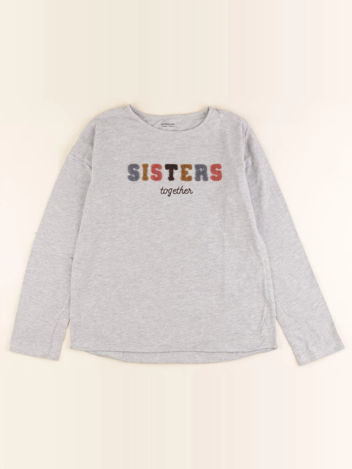 Vertbaudet - tee-shirt gris - 10 ans
