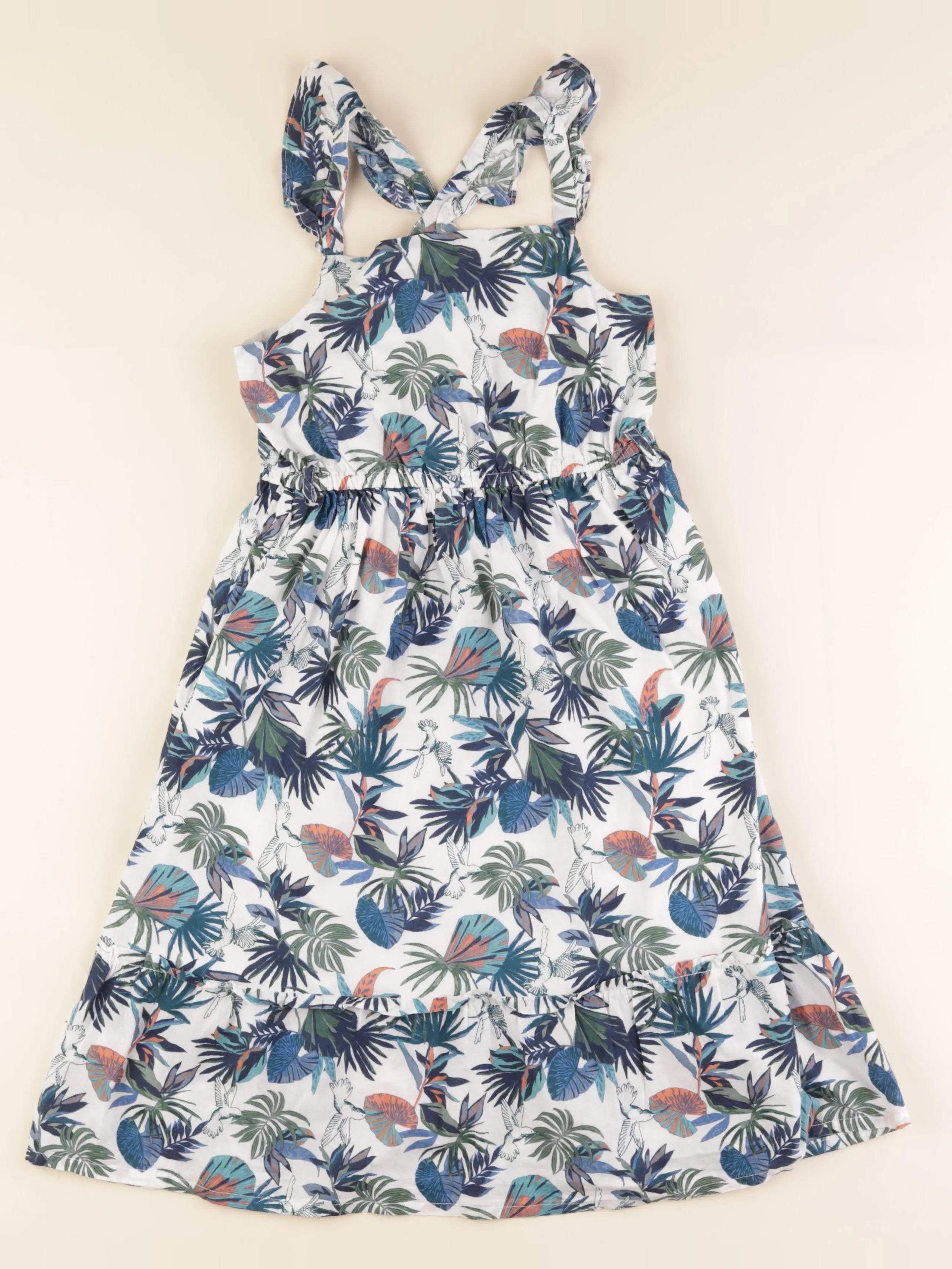 Vertbaudet - robe multicolore - 7 ans