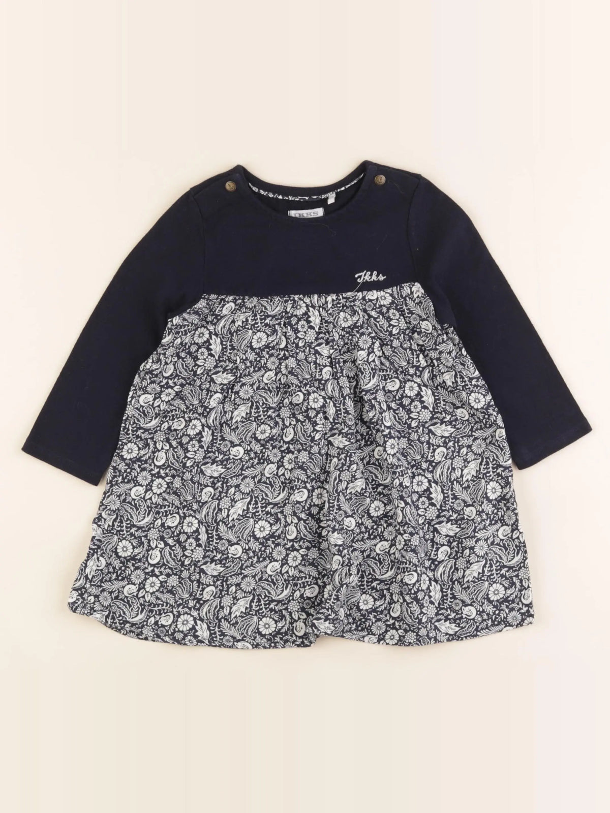 IKKS - robe bleu - 18 mois
