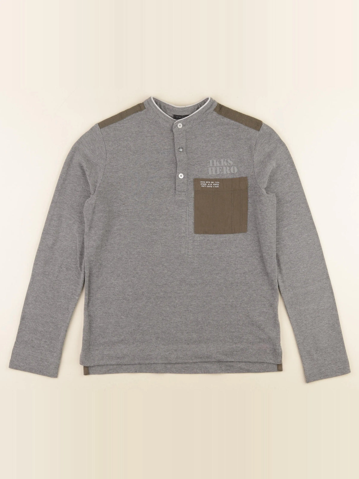 IKKS - polo gris - 12 ans