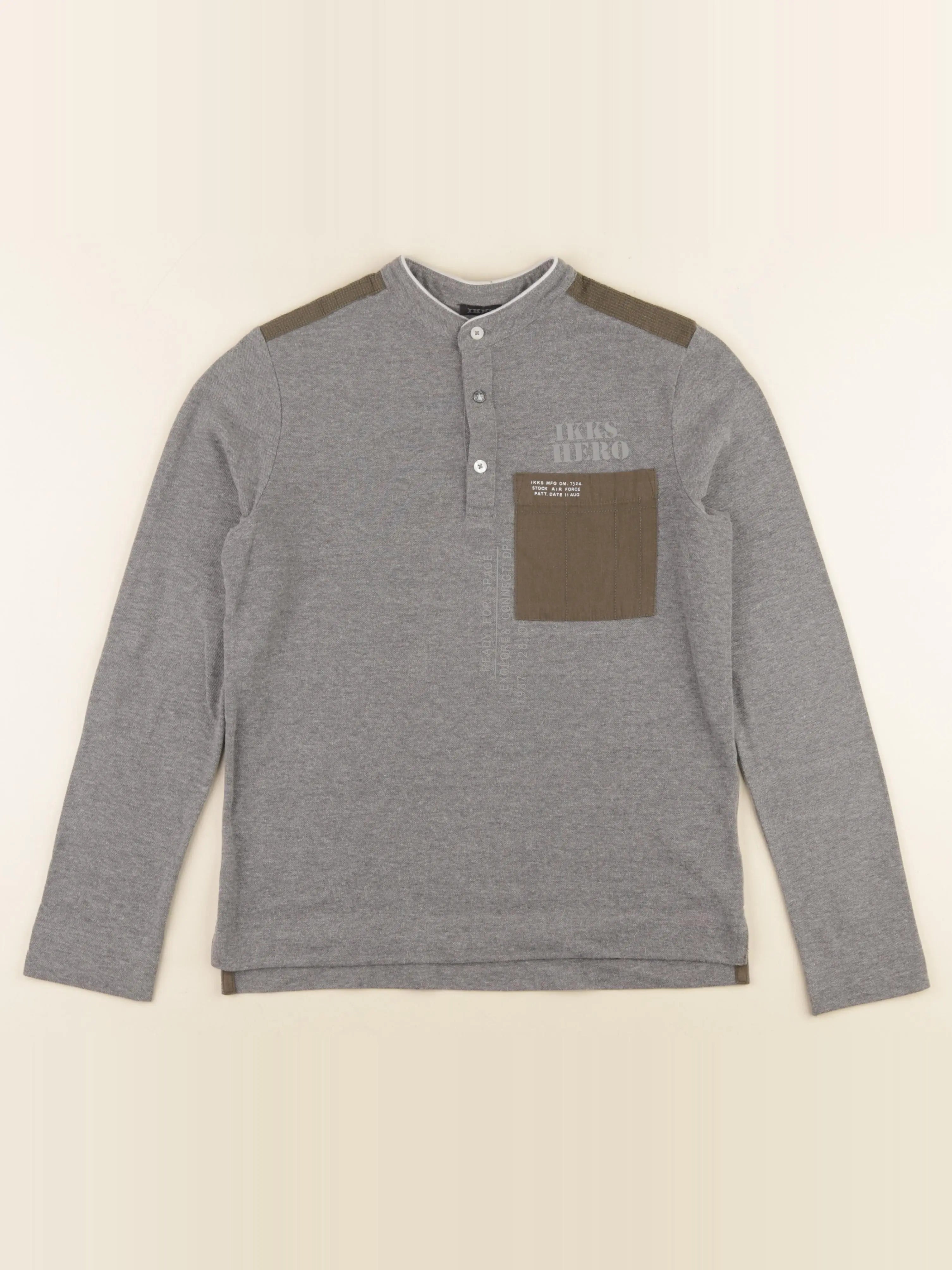 IKKS - polo gris - 12 ans