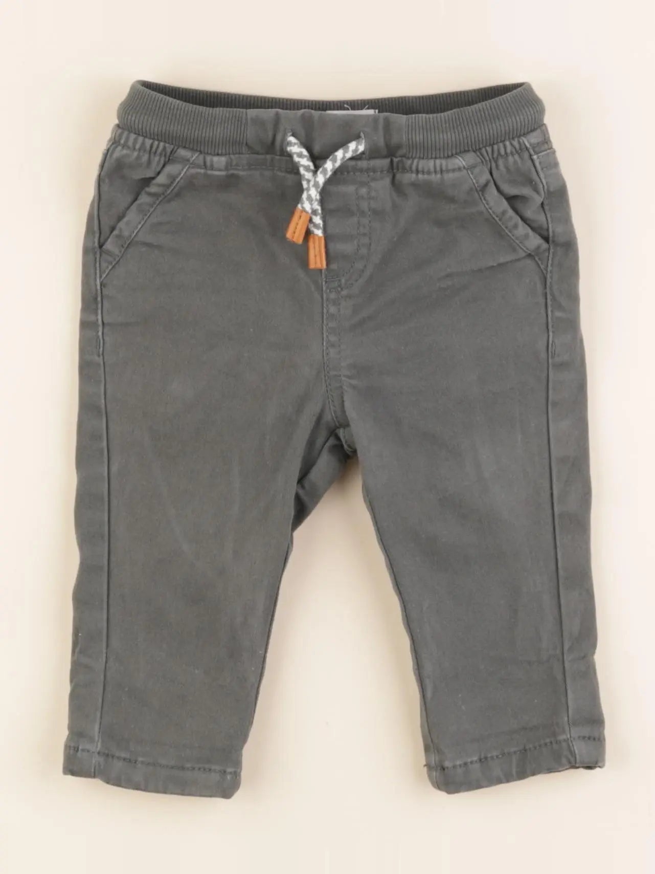 Vertbaudet - pantalon vert - 6 mois