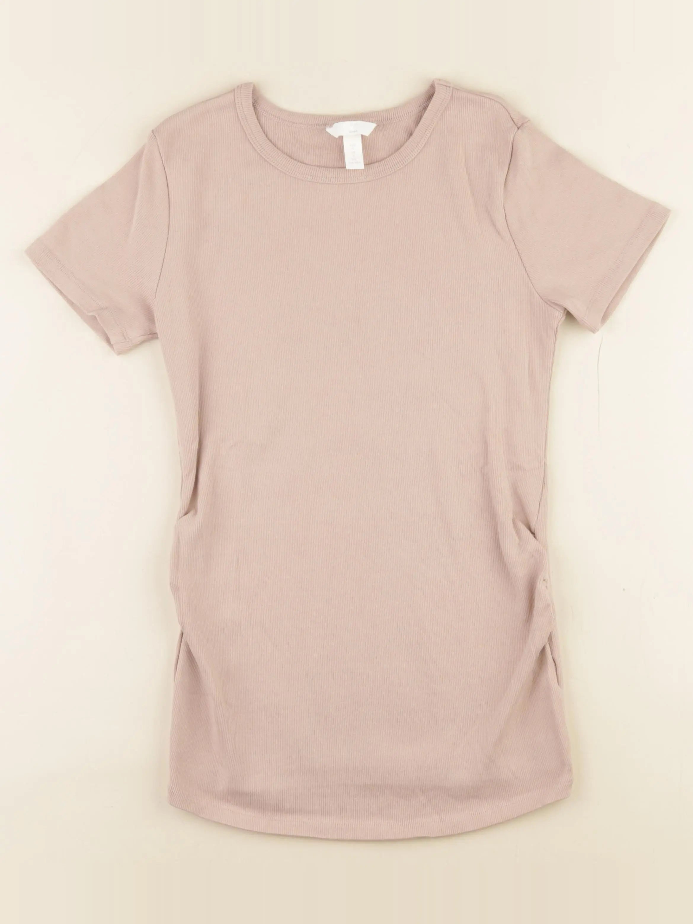 H&M - tee-shirt grossesse beige - s