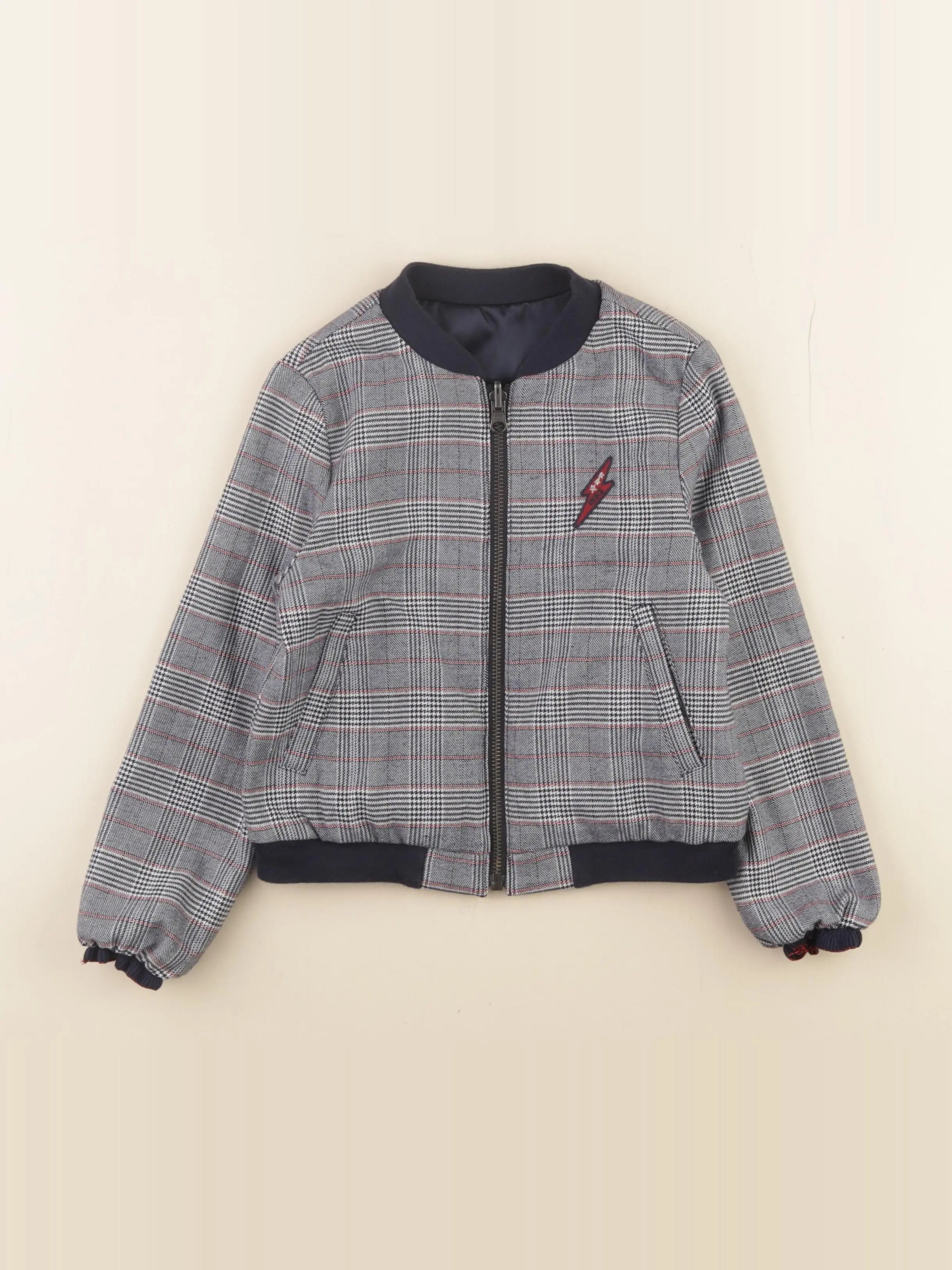 IKKS - veste bleu, gris - 6 ans
