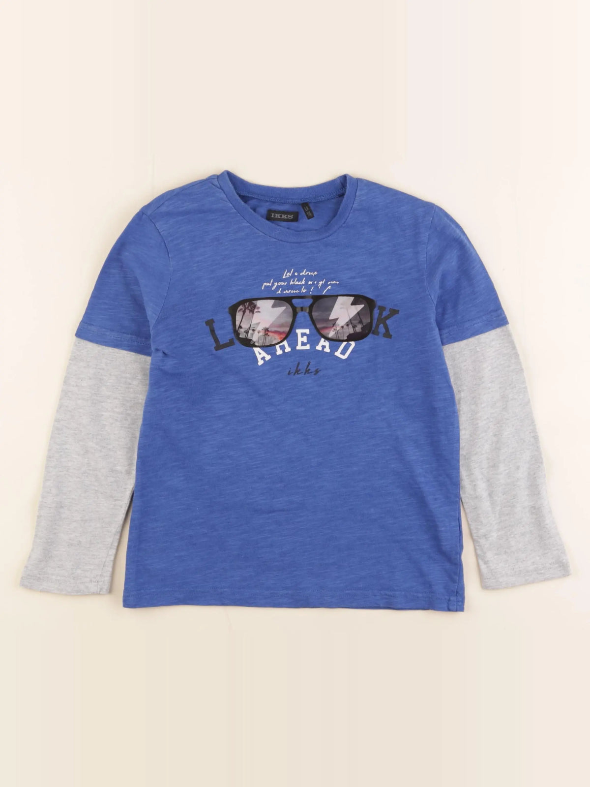 IKKS - tee-shirt bleu - 6 ans
