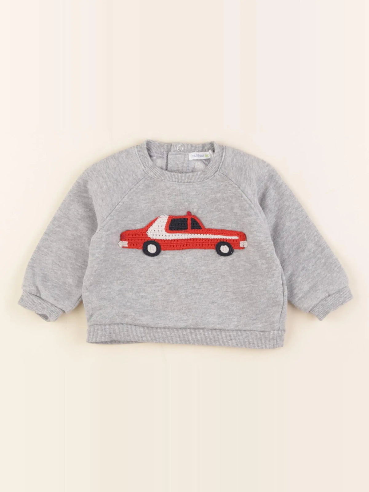 Boutchou - sweat gris - 6 mois