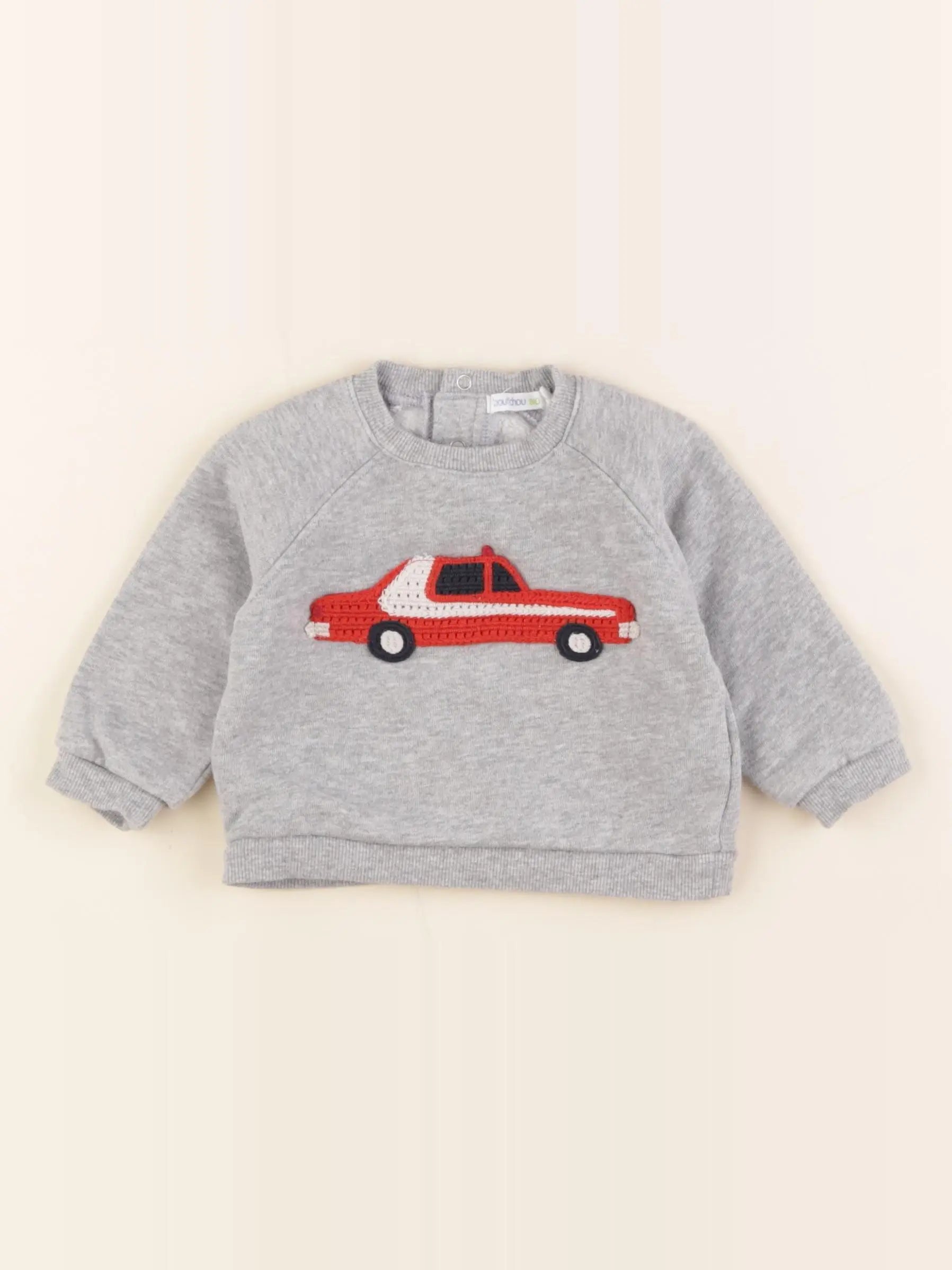 Boutchou - sweat gris - 6 mois