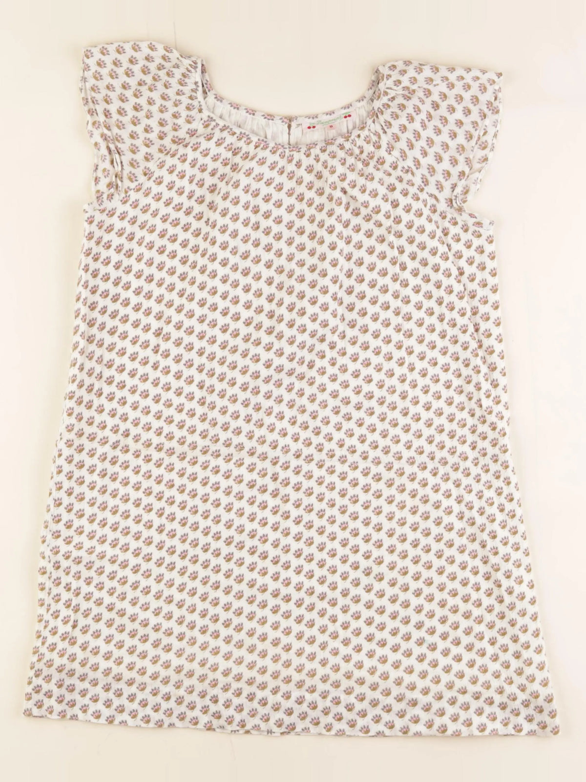 Bonpoint - robe beige - 8 ans