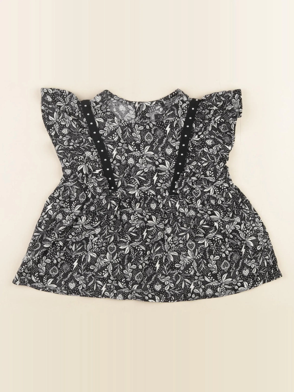 IKKS - tee-shirt noir - 6 ans