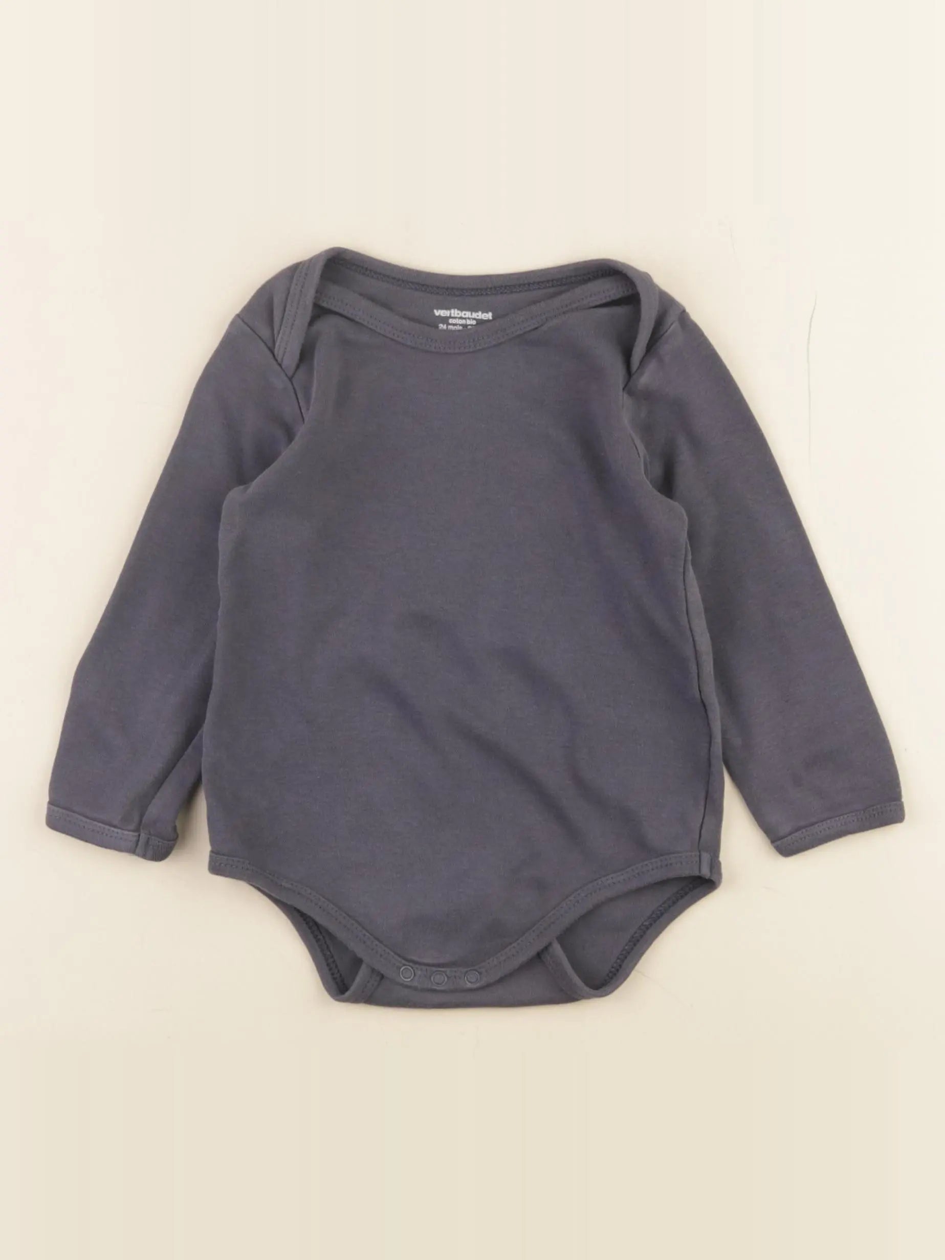 Vertbaudet - body gris - 24 mois