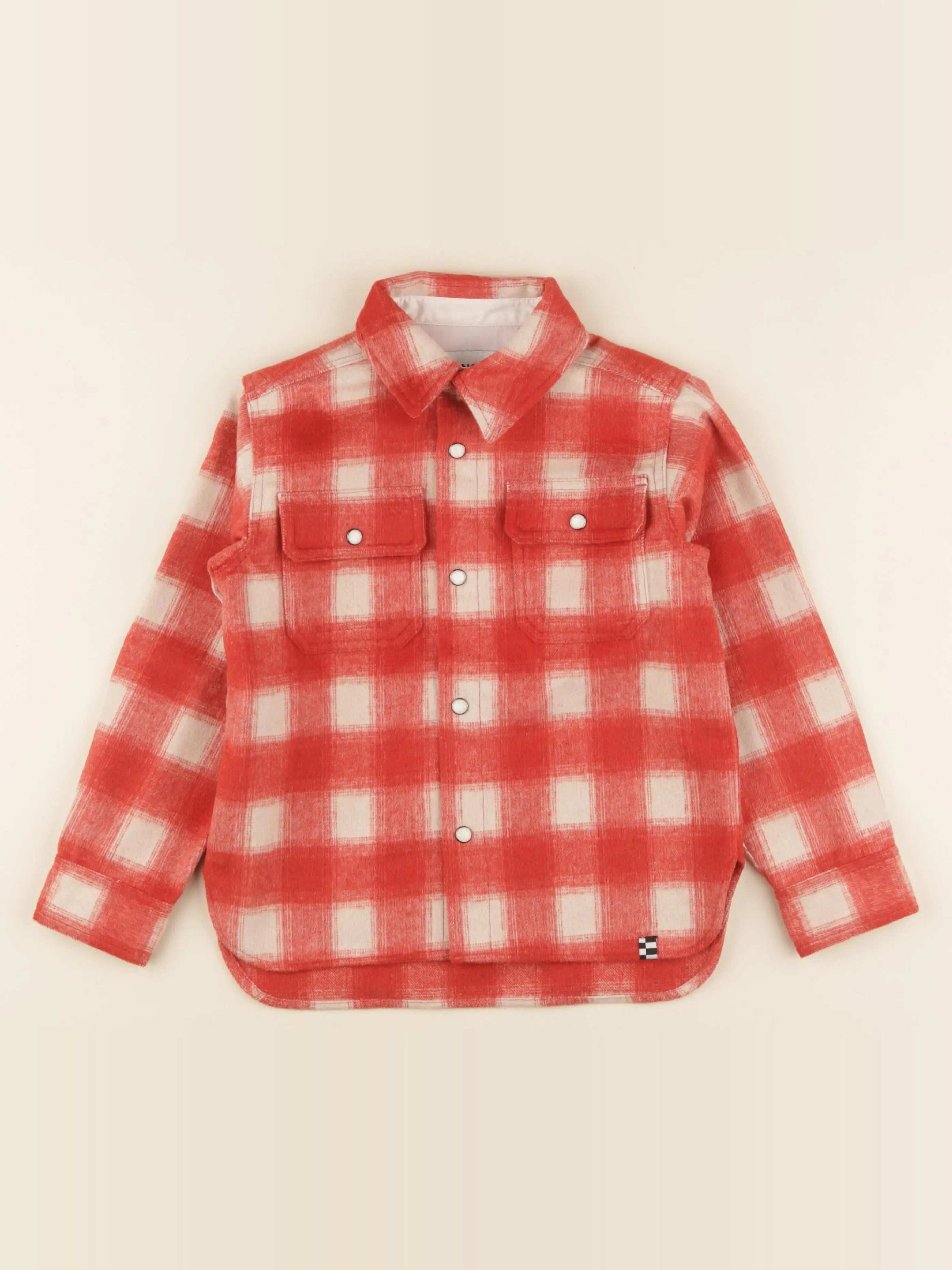 Finger in the nose - chemise rouge - 6/7 ans